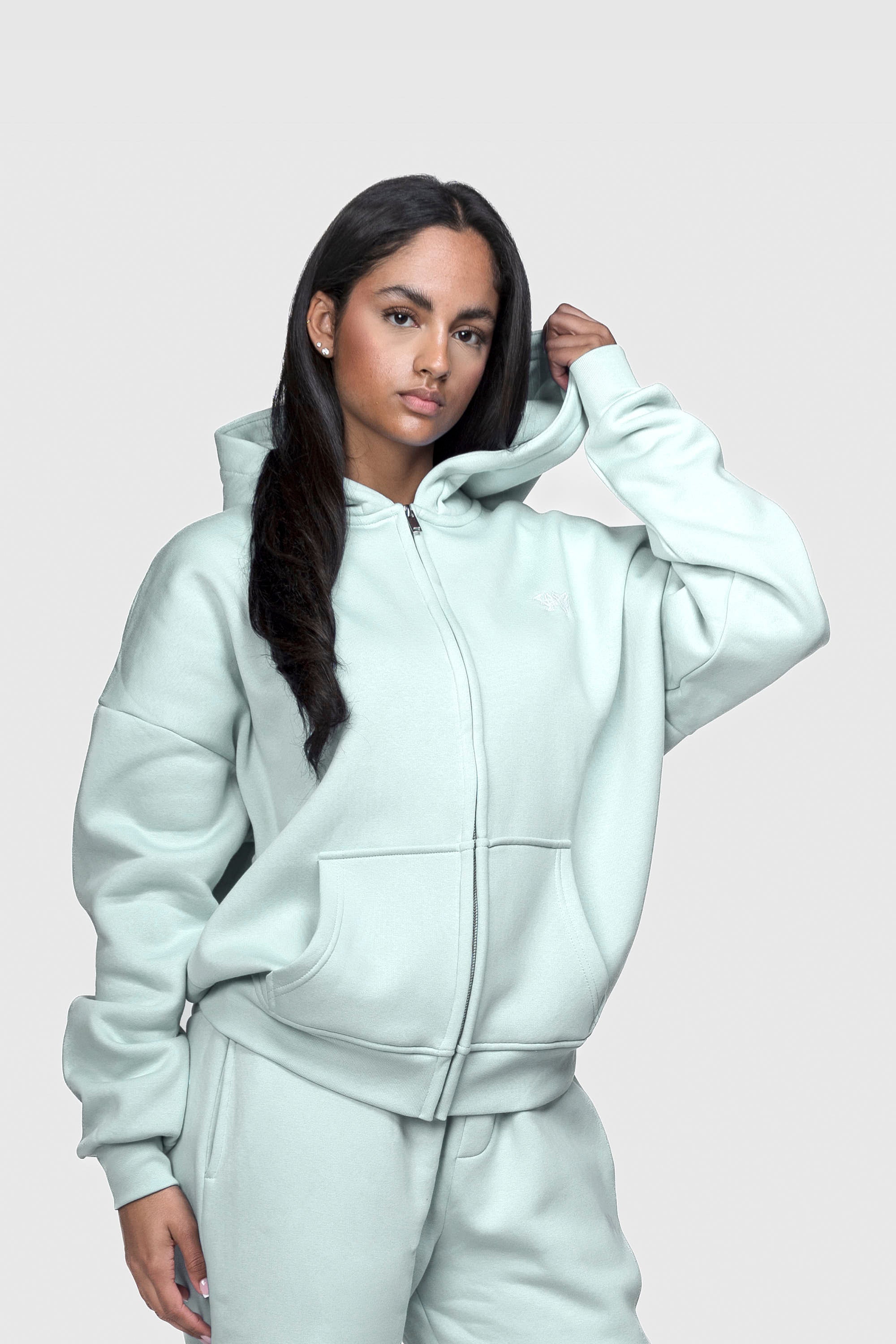 BASIC ZIP HOODIE SNOWFLAKE