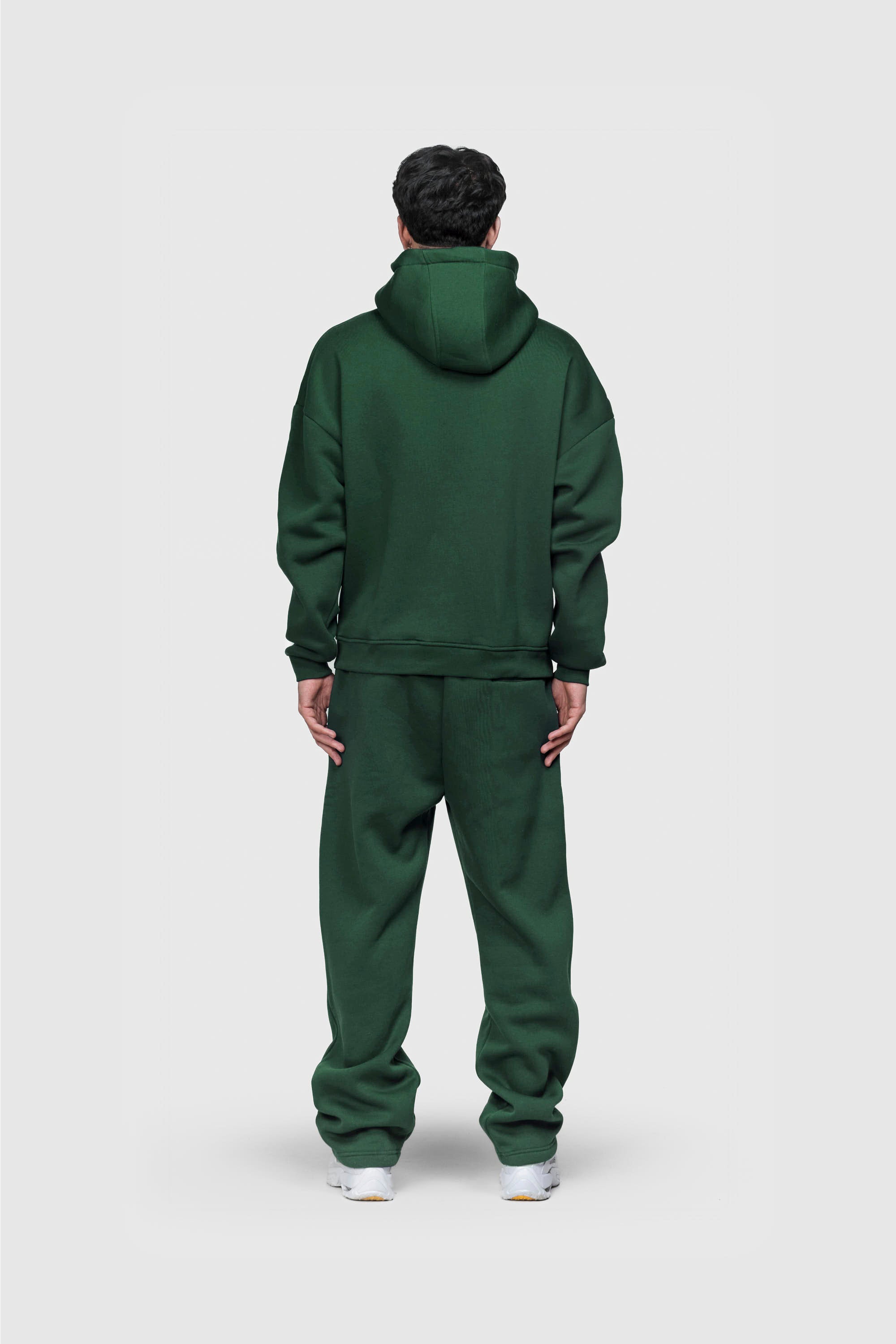 BASIC HOODIE DARK GREEN