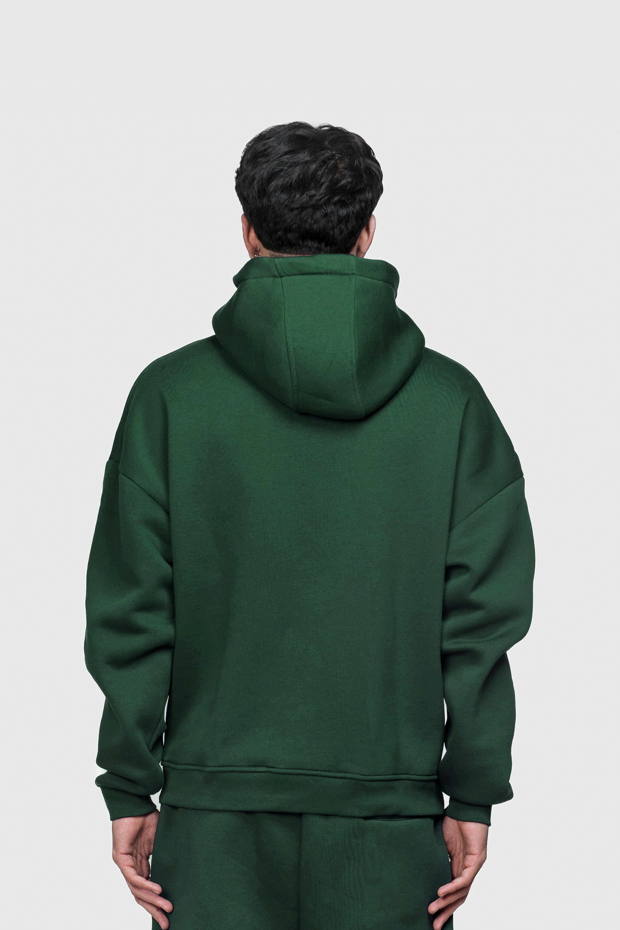BASIC HOODIE DARK GREEN
