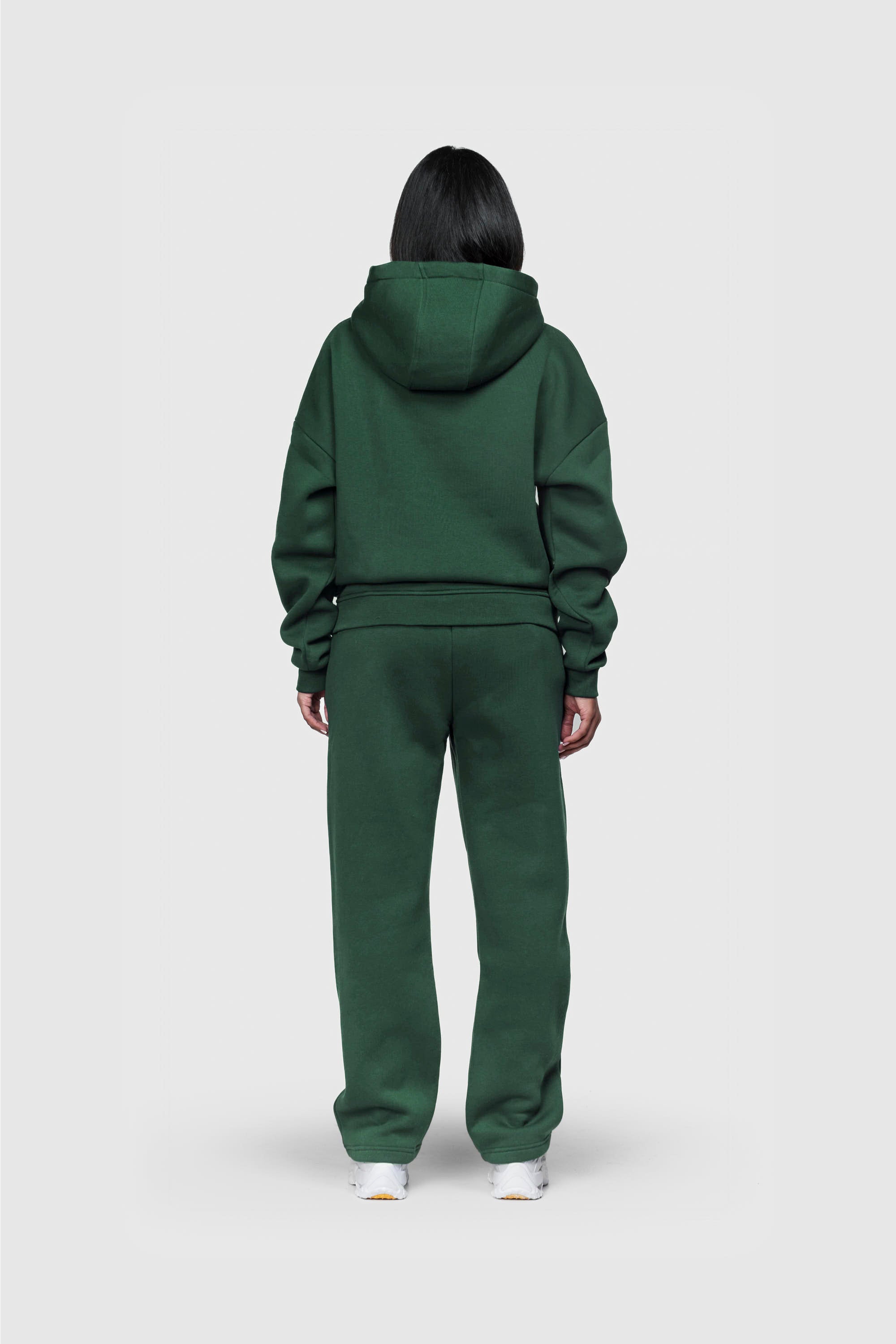 BASIC HOODIE DARK GREEN