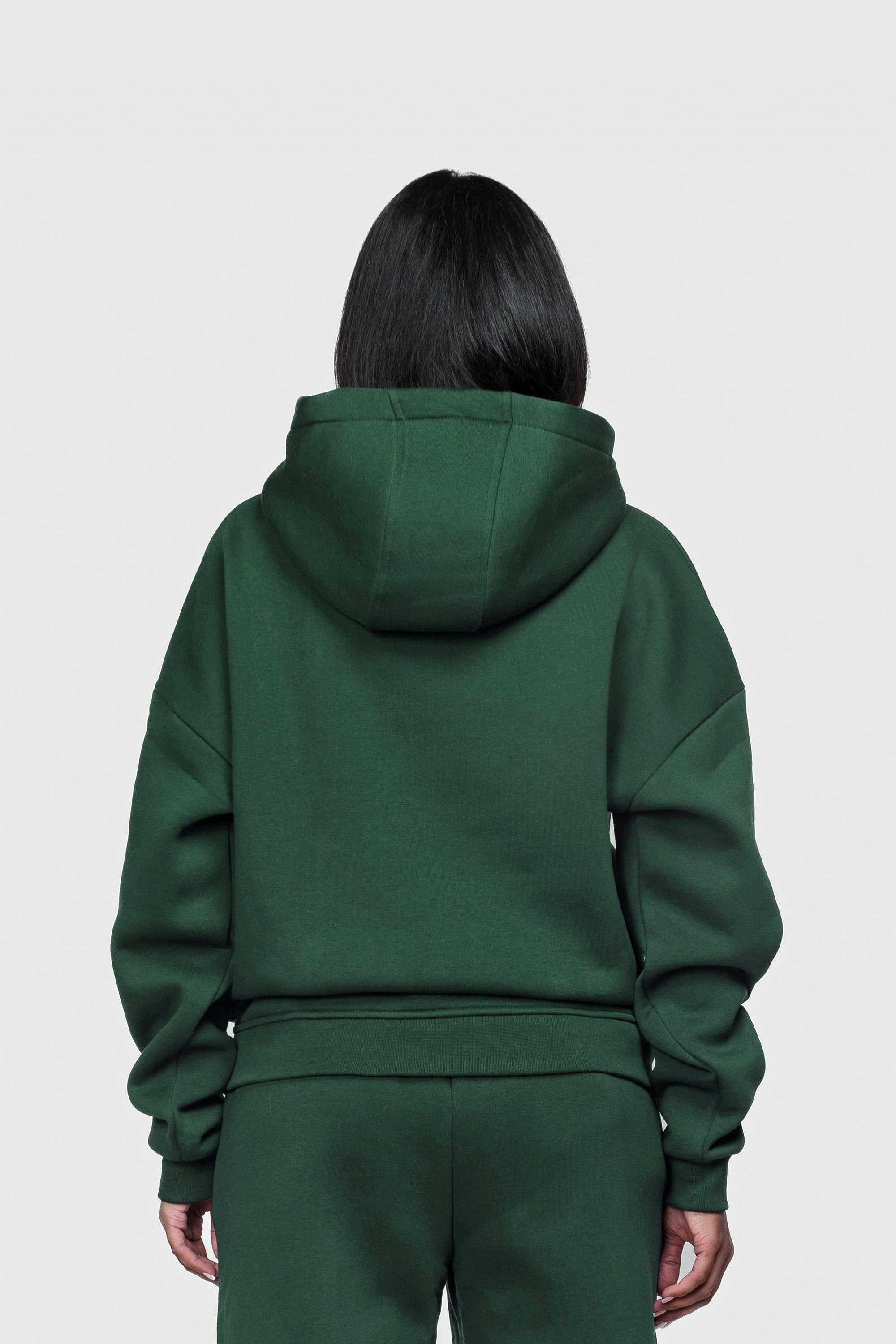 BASIC HOODIE DARK GREEN