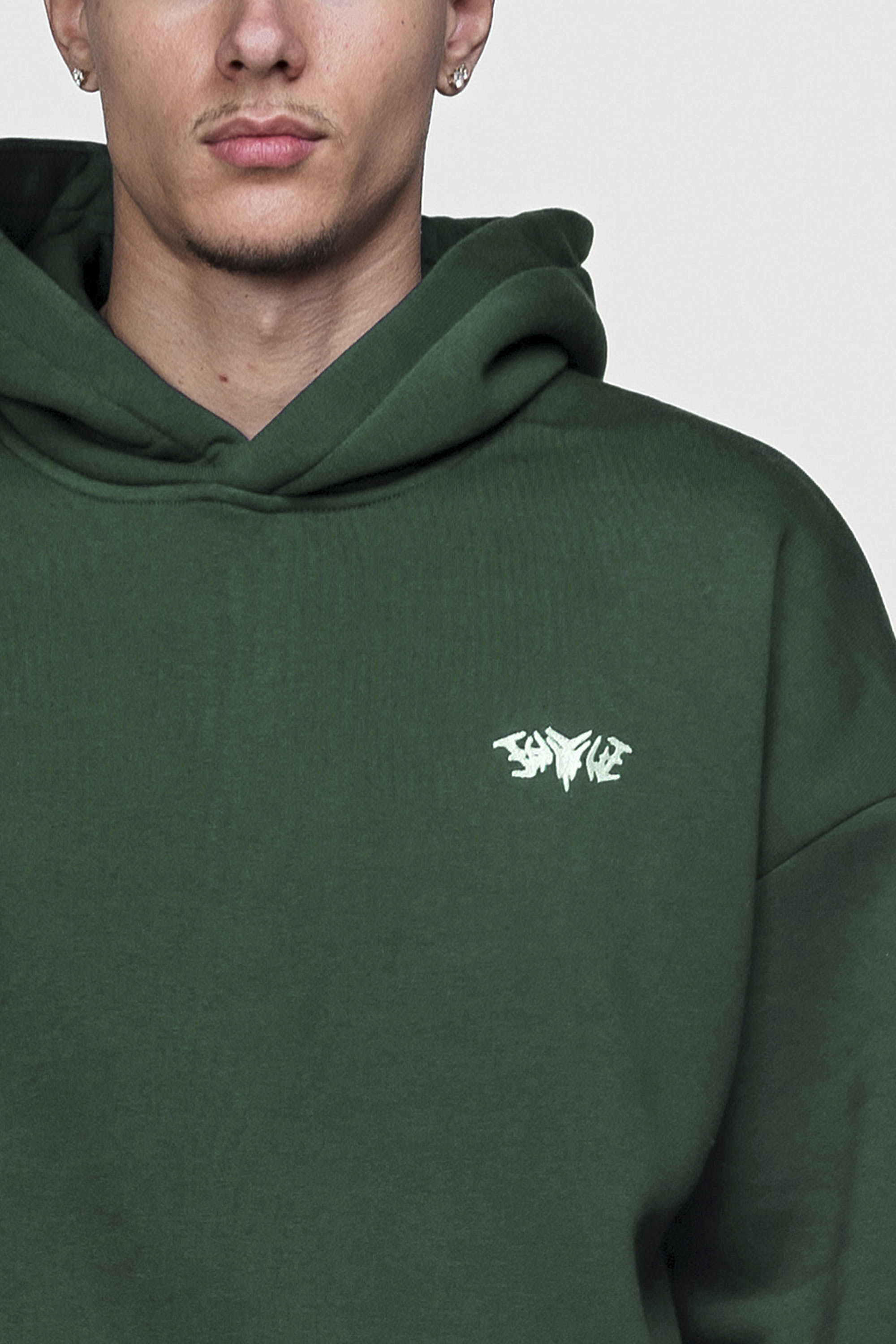 BASIC HOODIE DARK GREEN
