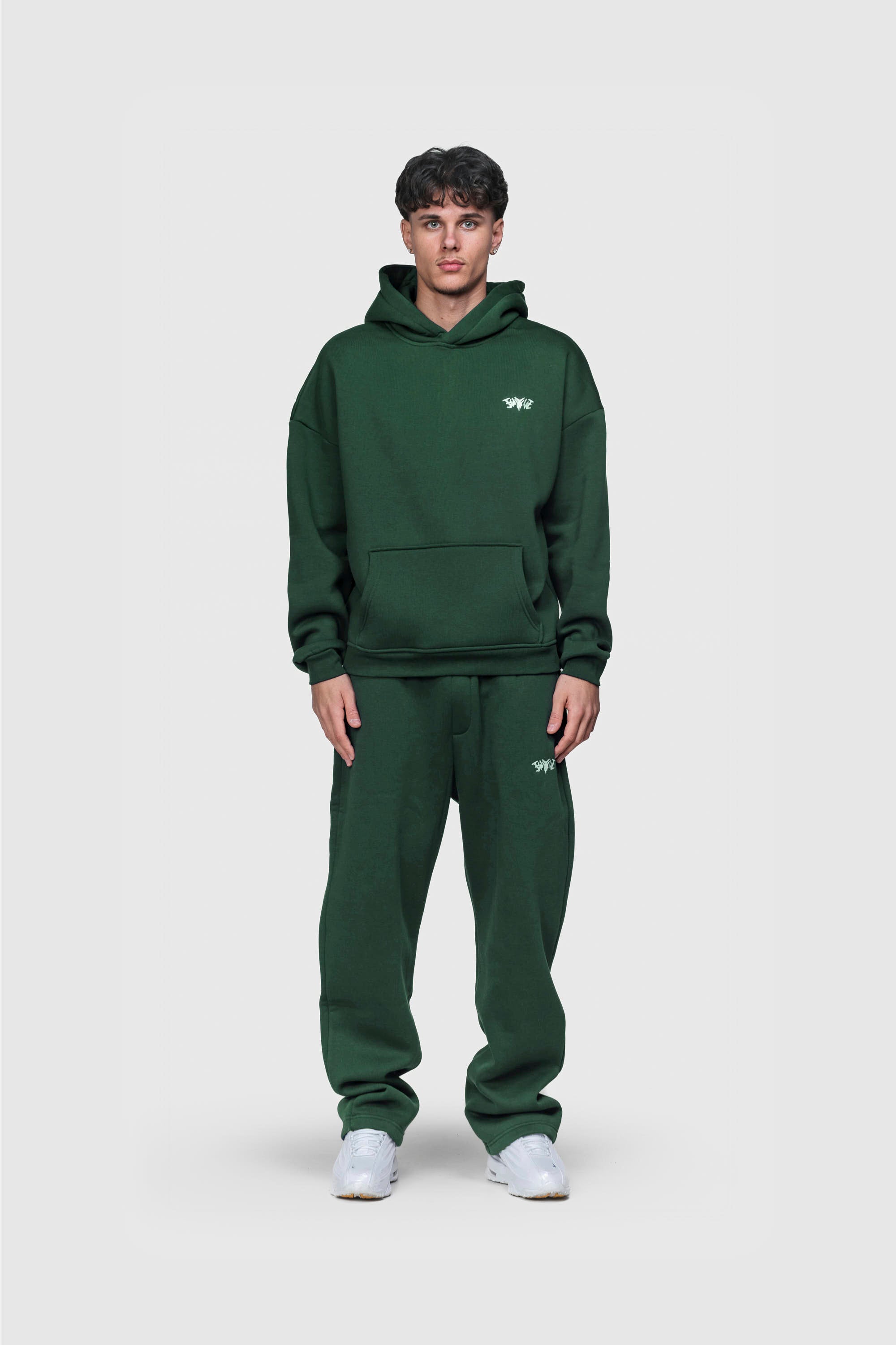 BASIC HOODIE DARK GREEN