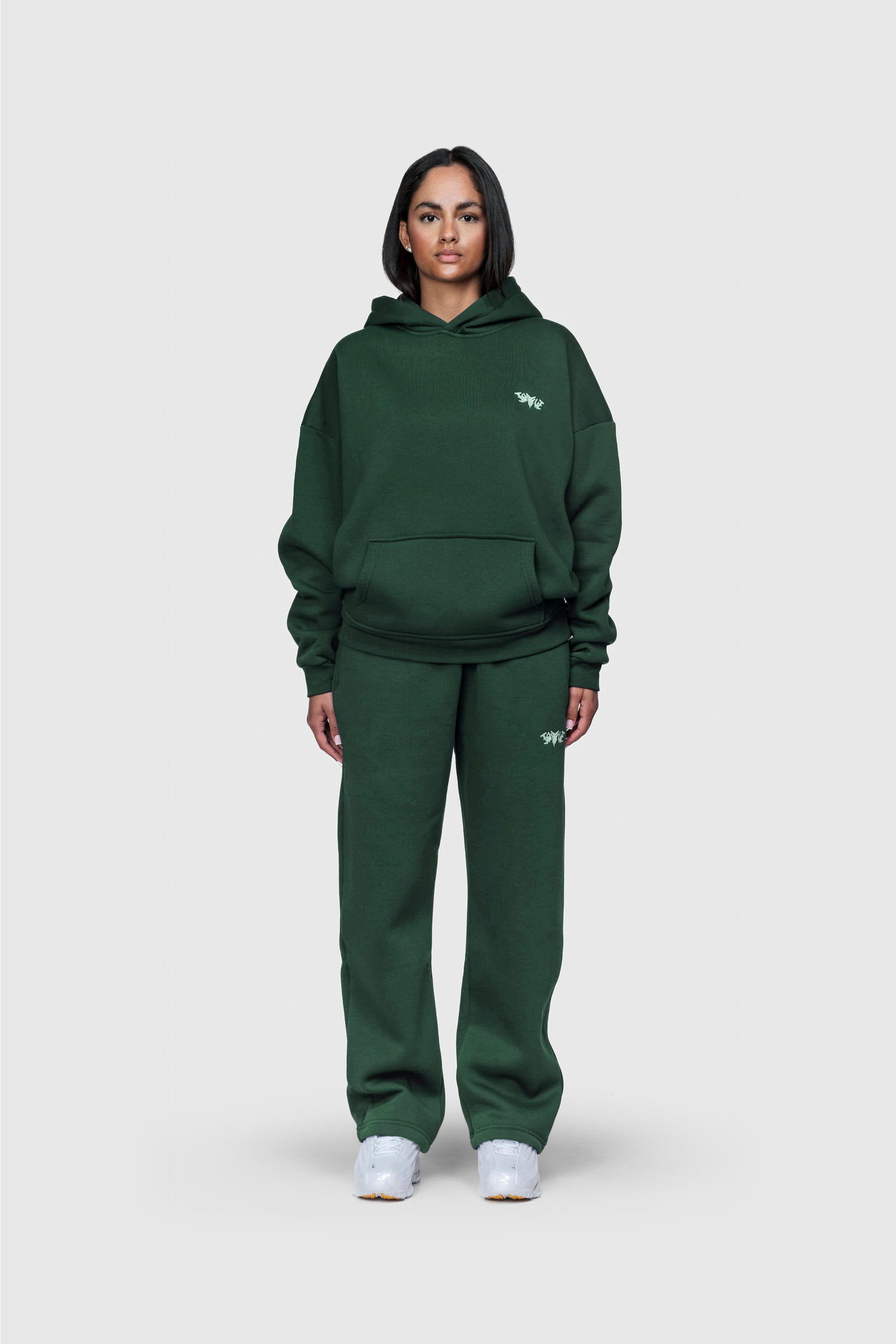 BASIC HOODIE DARK GREEN