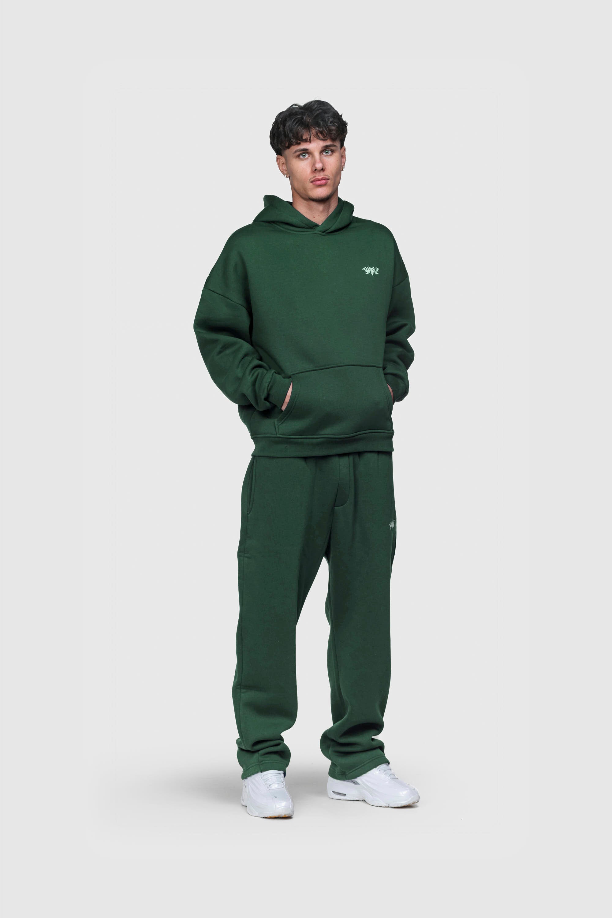 BASIC HOODIE DARK GREEN