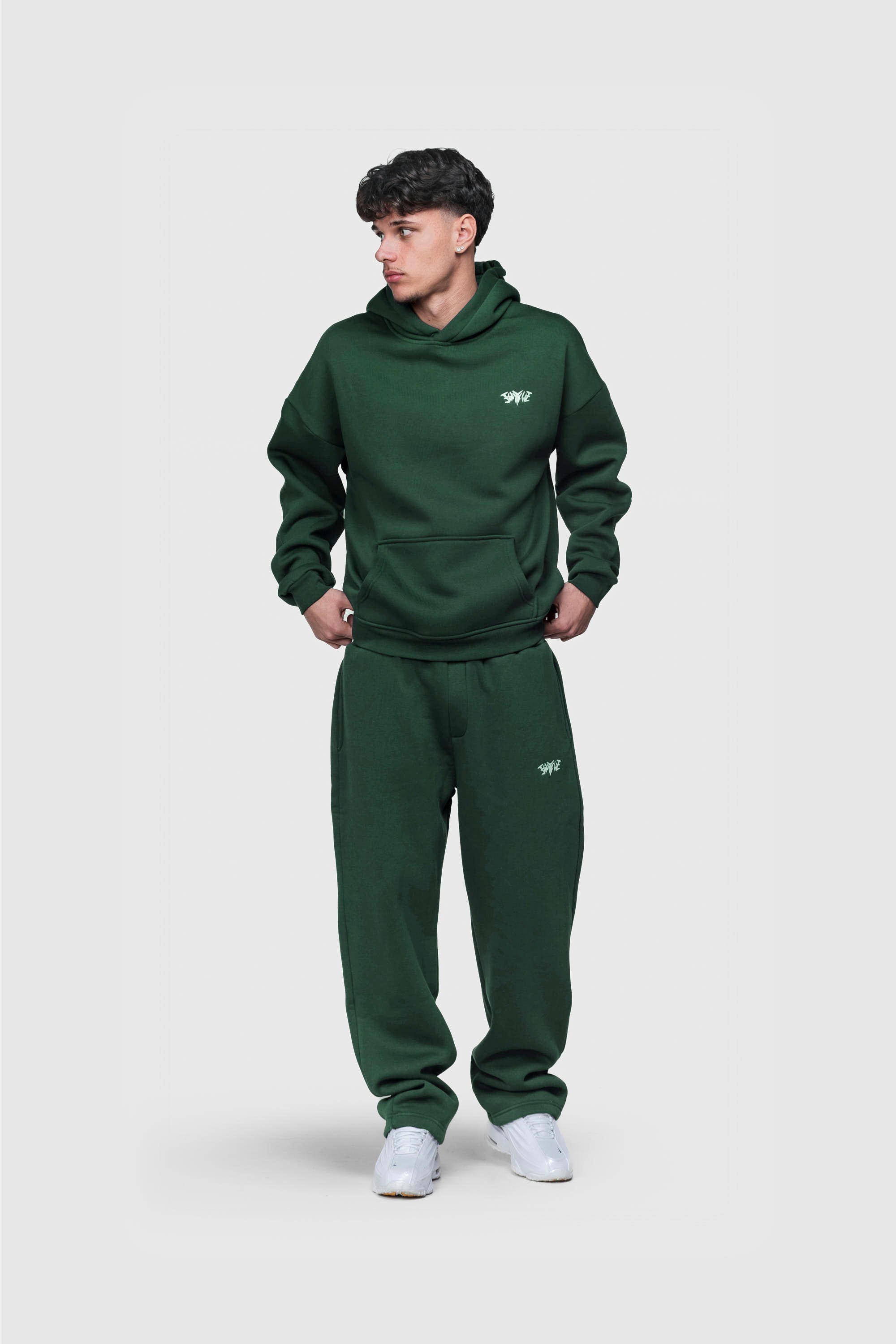 BASIC HOODIE DARK GREEN