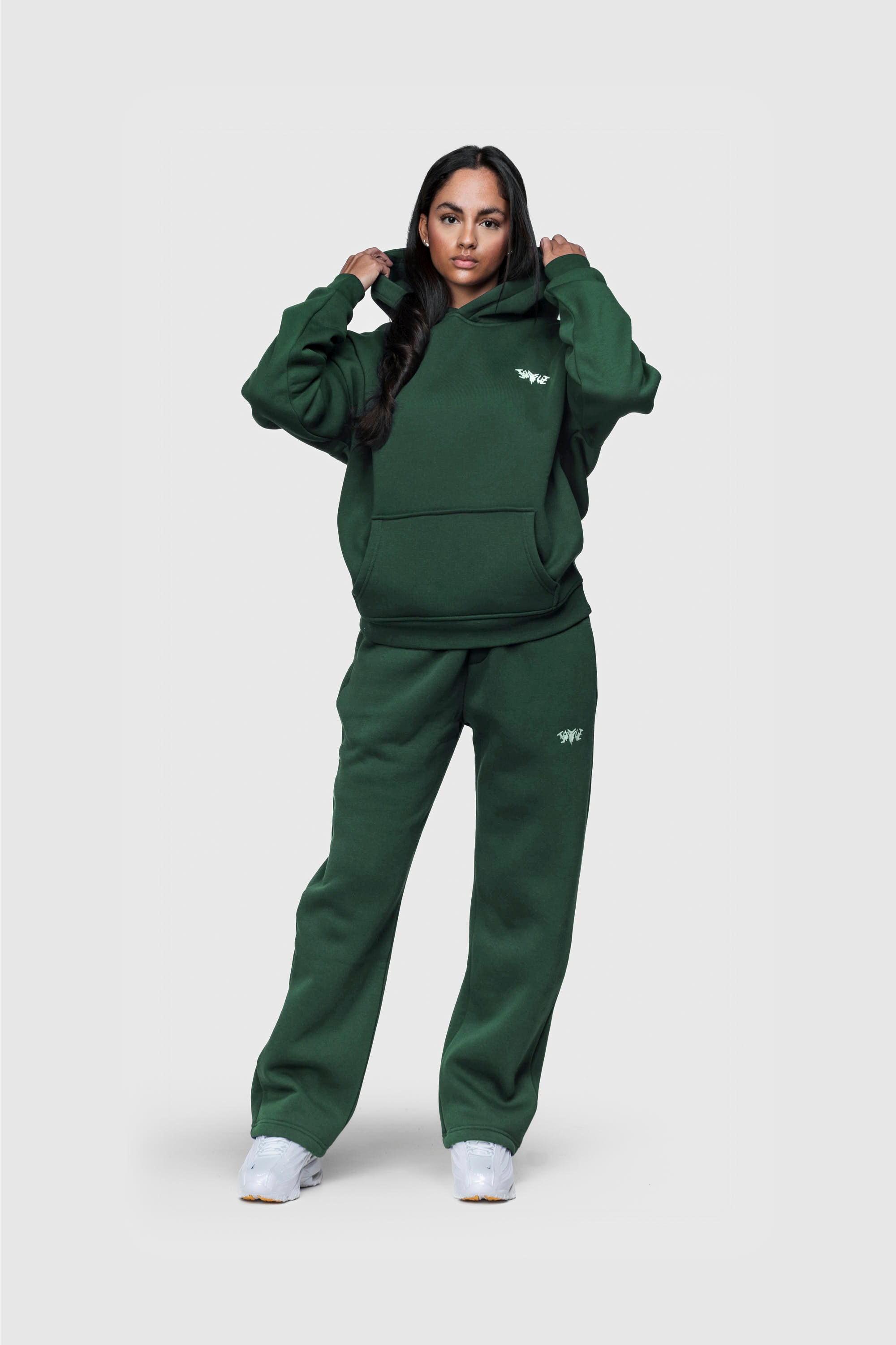 BASIC HOODIE DARK GREEN