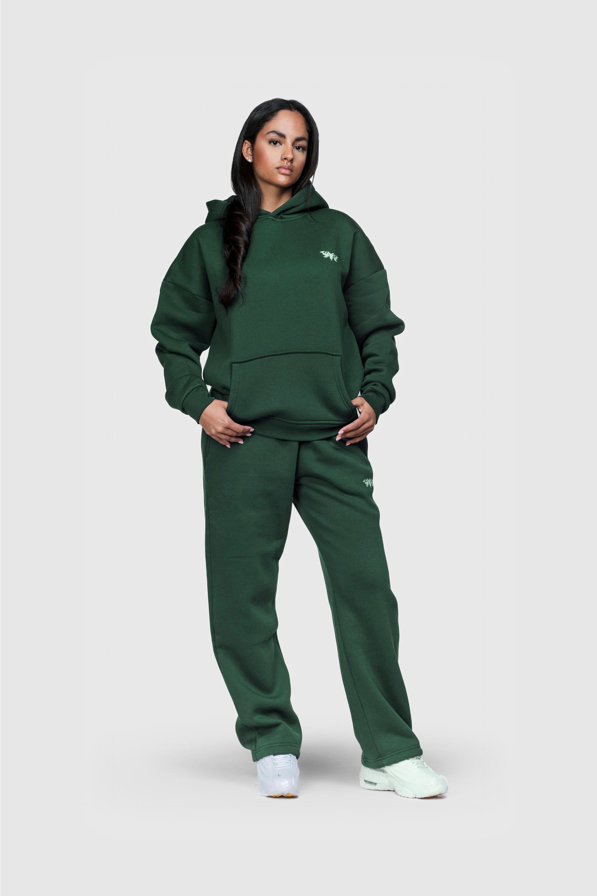 BASIC HOODIE DARK GREEN