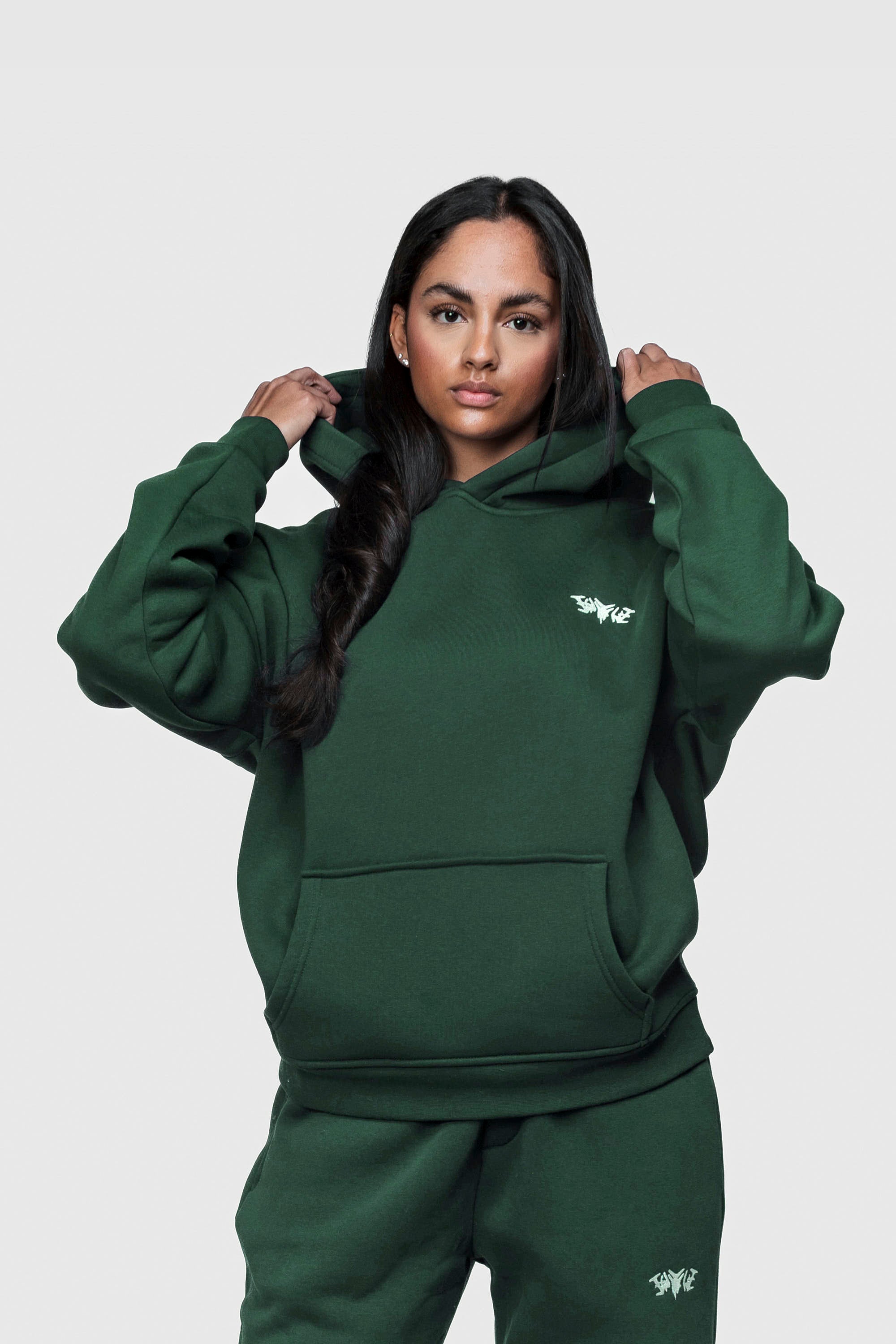 BASIC HOODIE DARK GREEN
