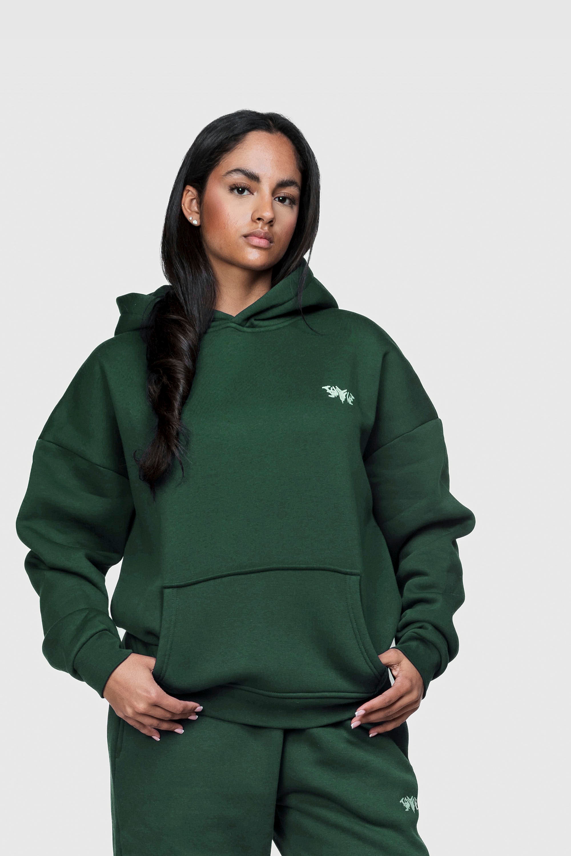 BASIC HOODIE DARK GREEN