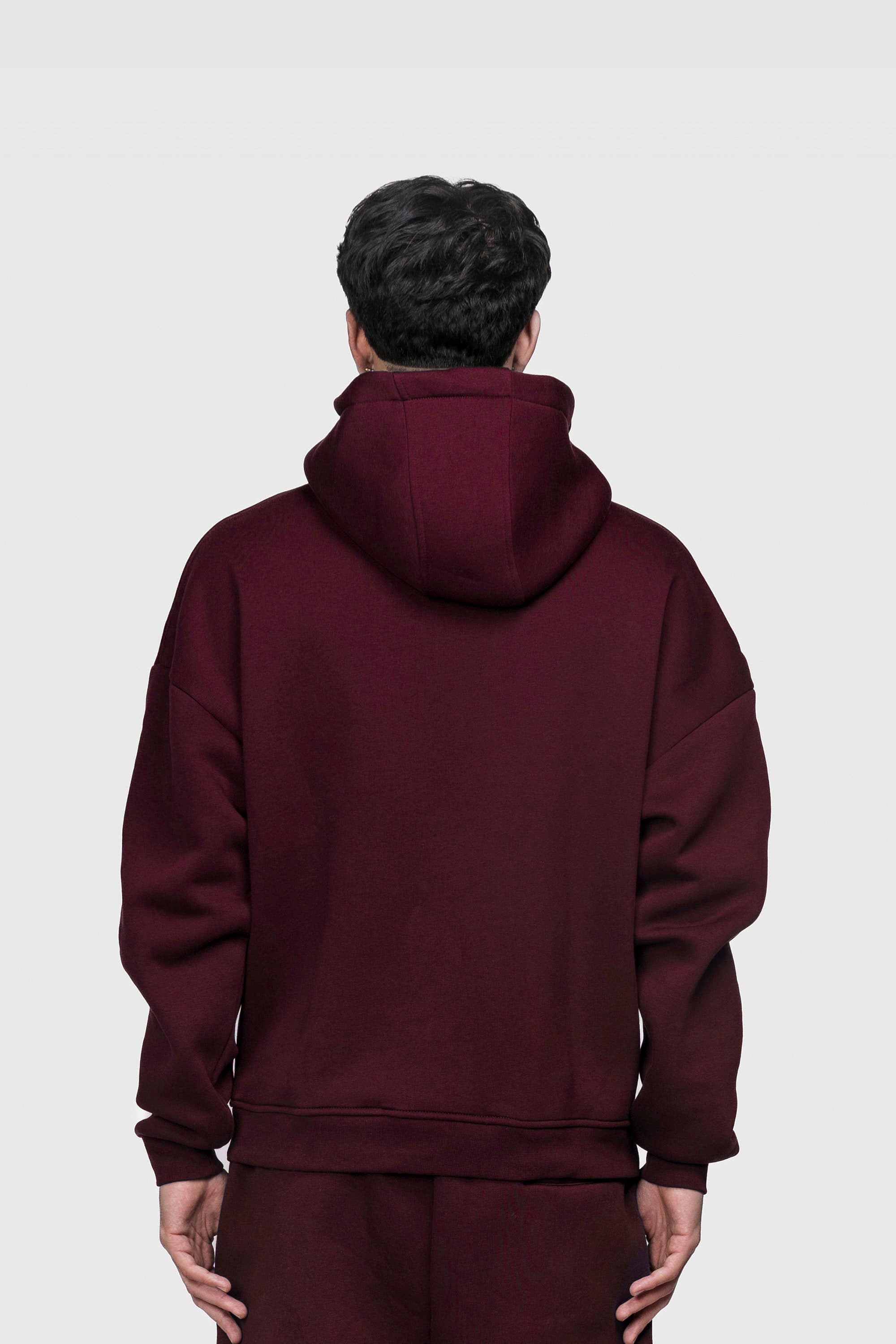 BASIC HOODIE REDWINE