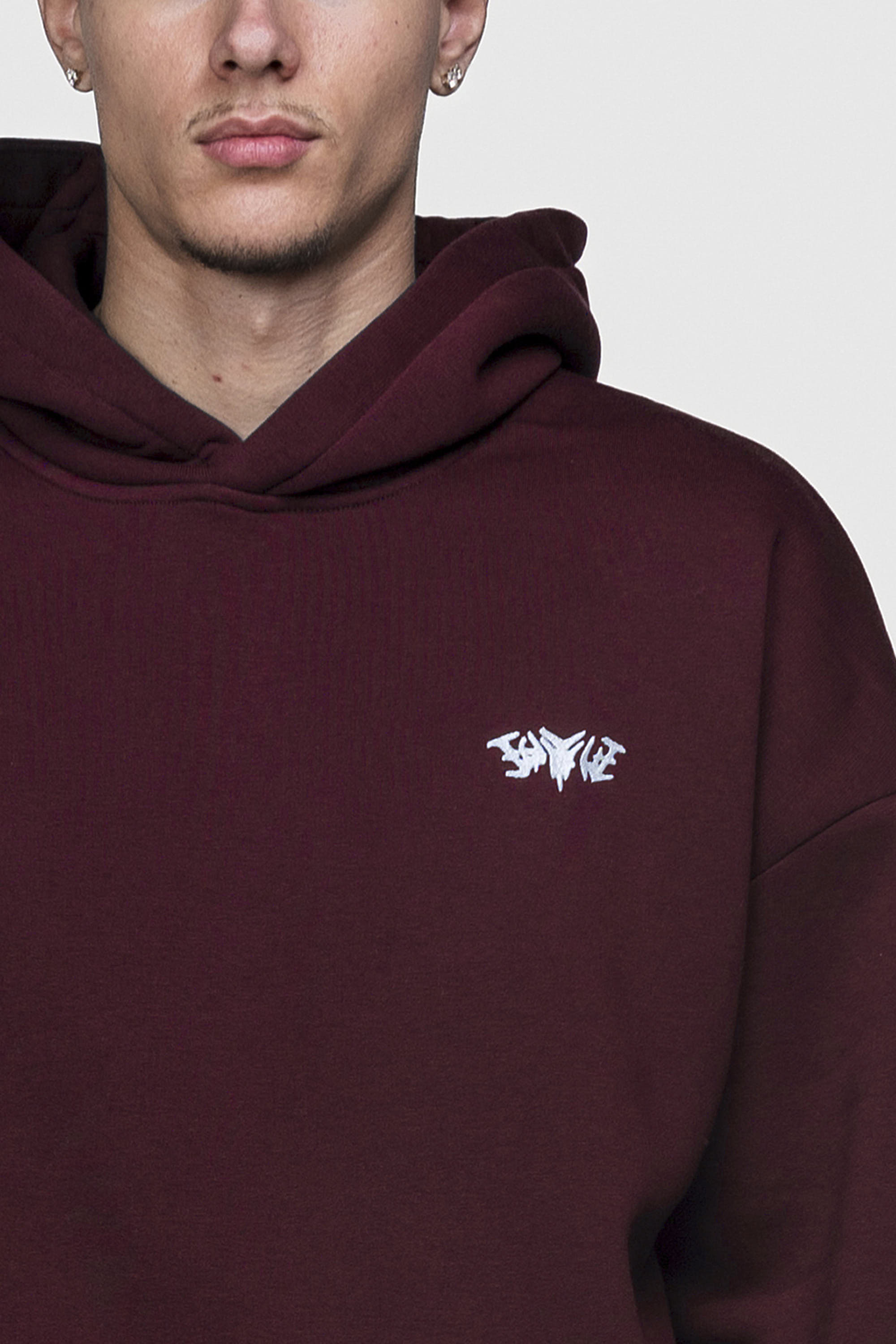 BASIC HOODIE REDWINE