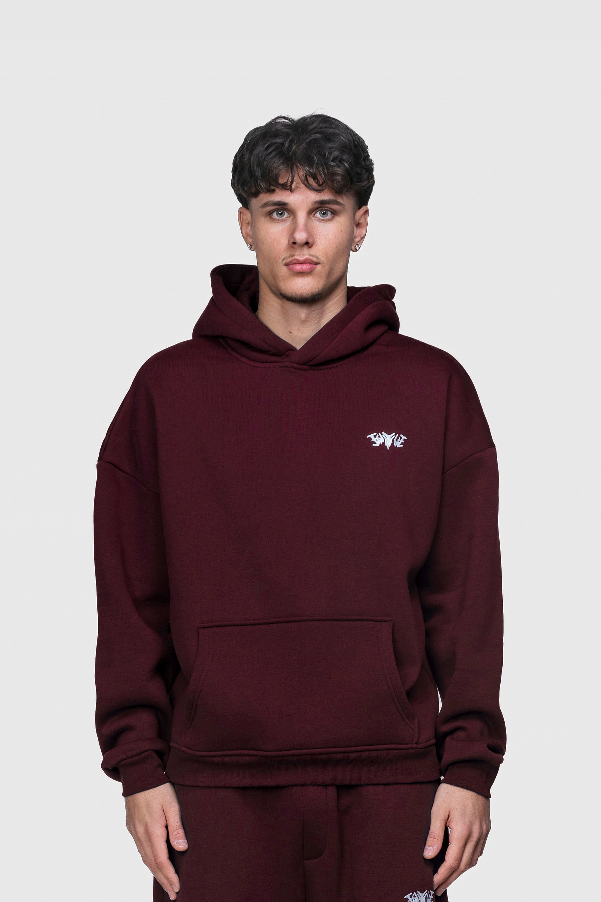 BASIC HOODIE REDWINE