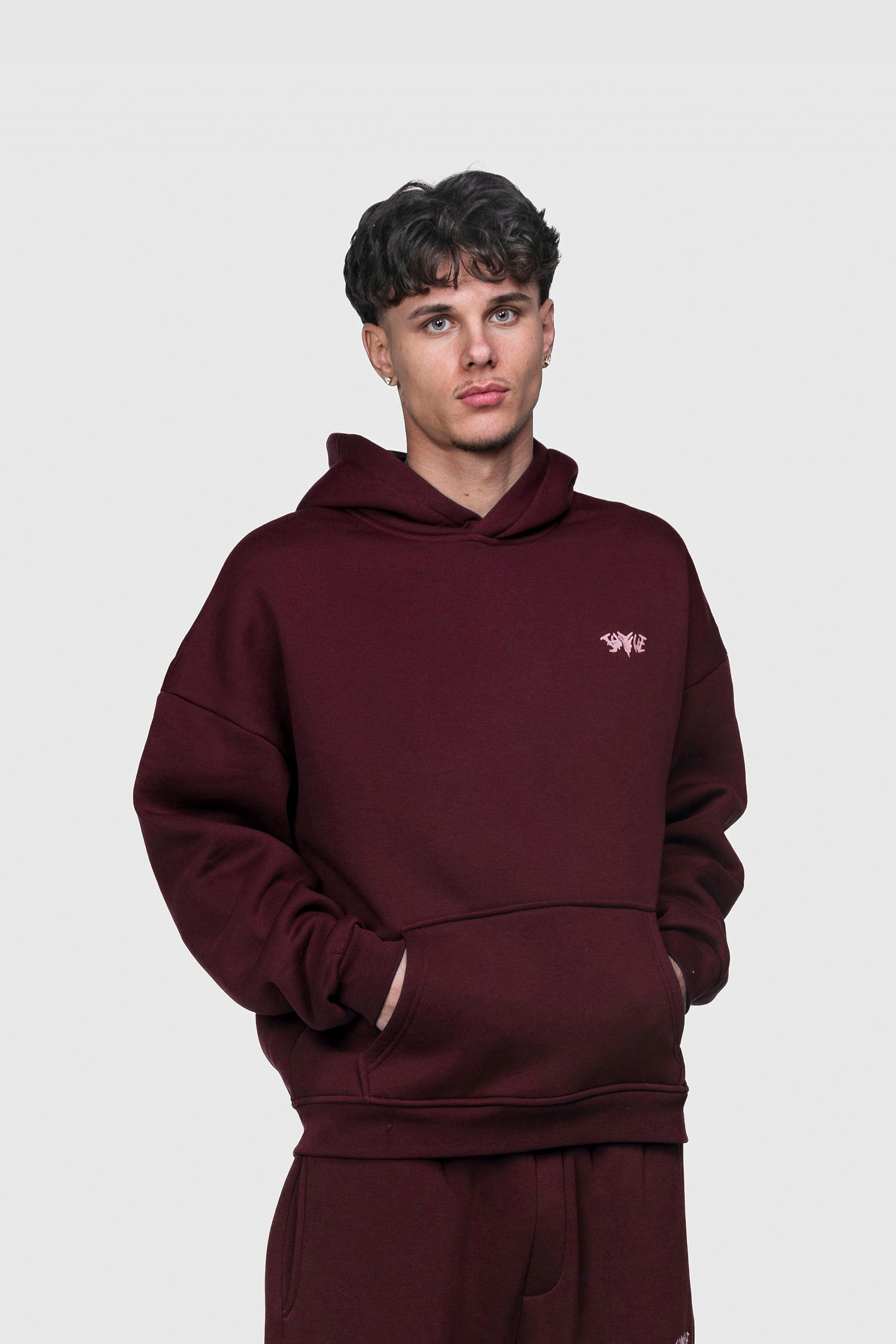 BASIC HOODIE REDWINE