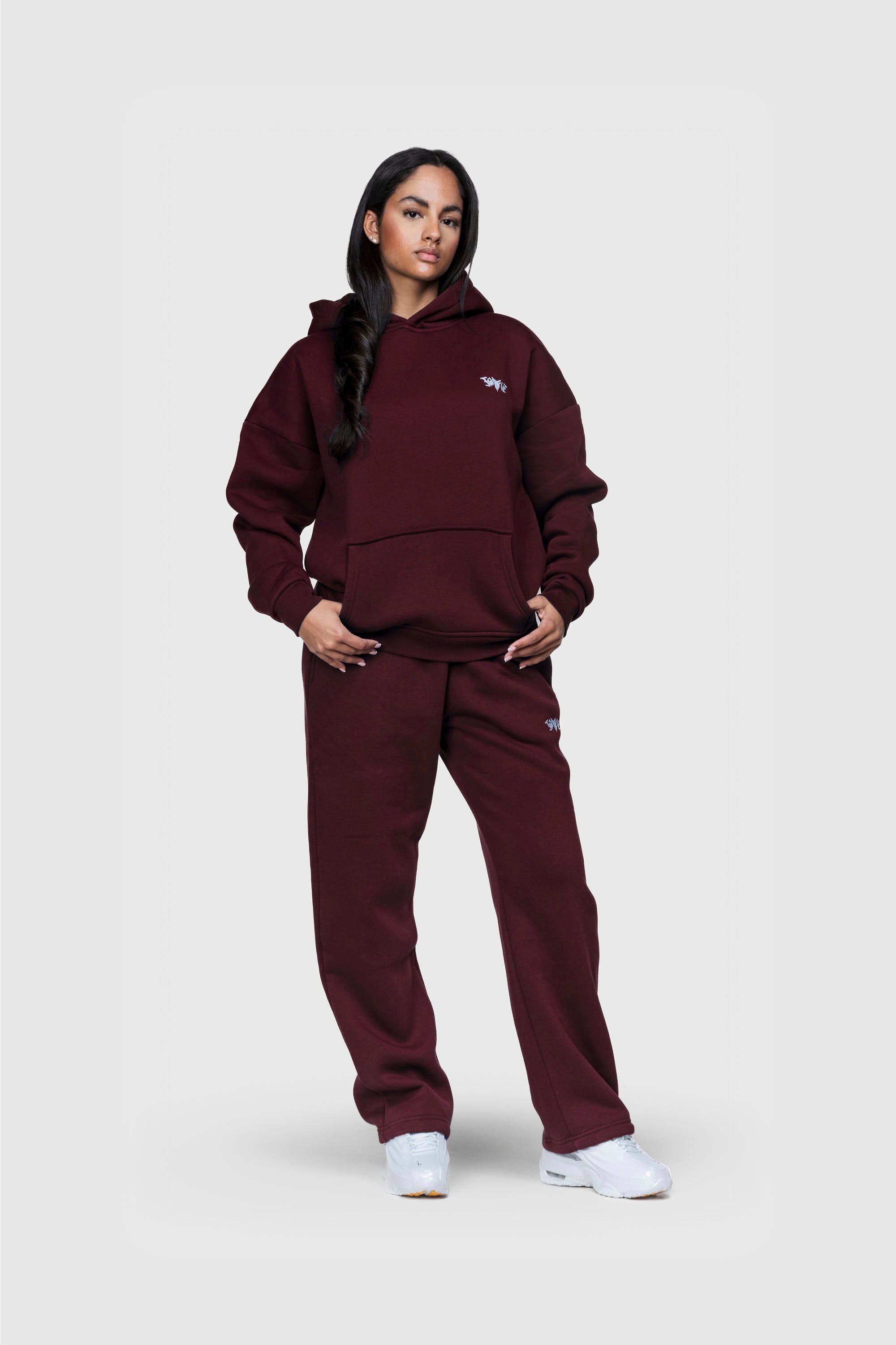 BASIC HOODIE REDWINE