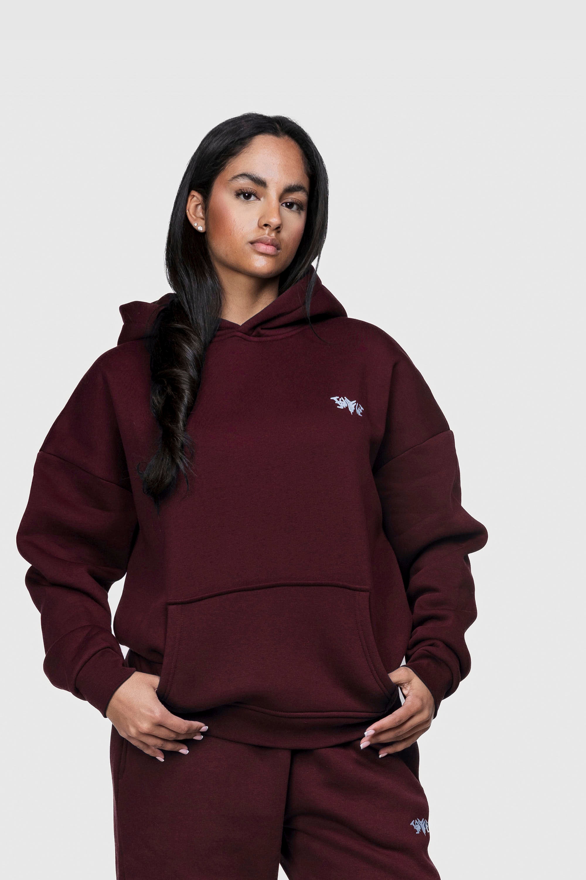 BASIC HOODIE REDWINE