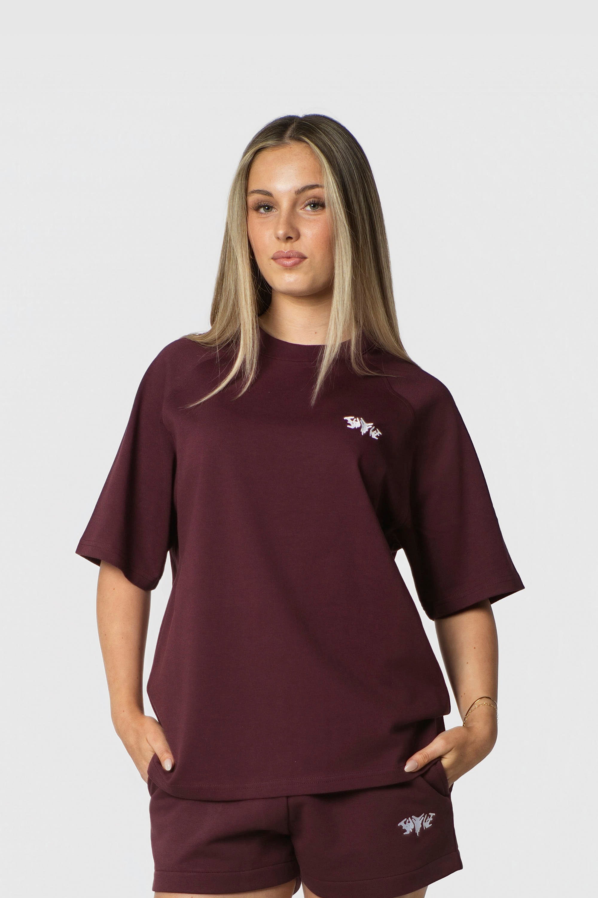 OVERSIZE SHIRT REDWINE