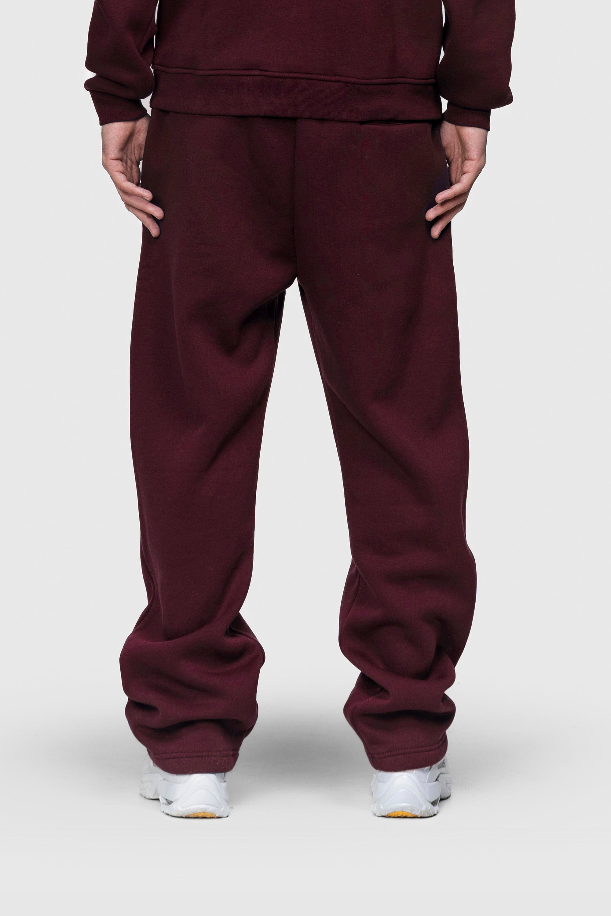 BASIC SWEATPANTS REDWINE