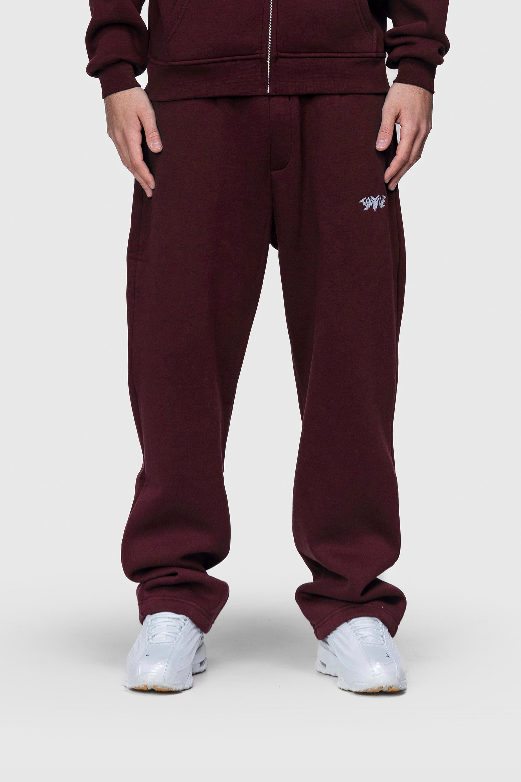 BASIC SWEATPANTS REDWINE