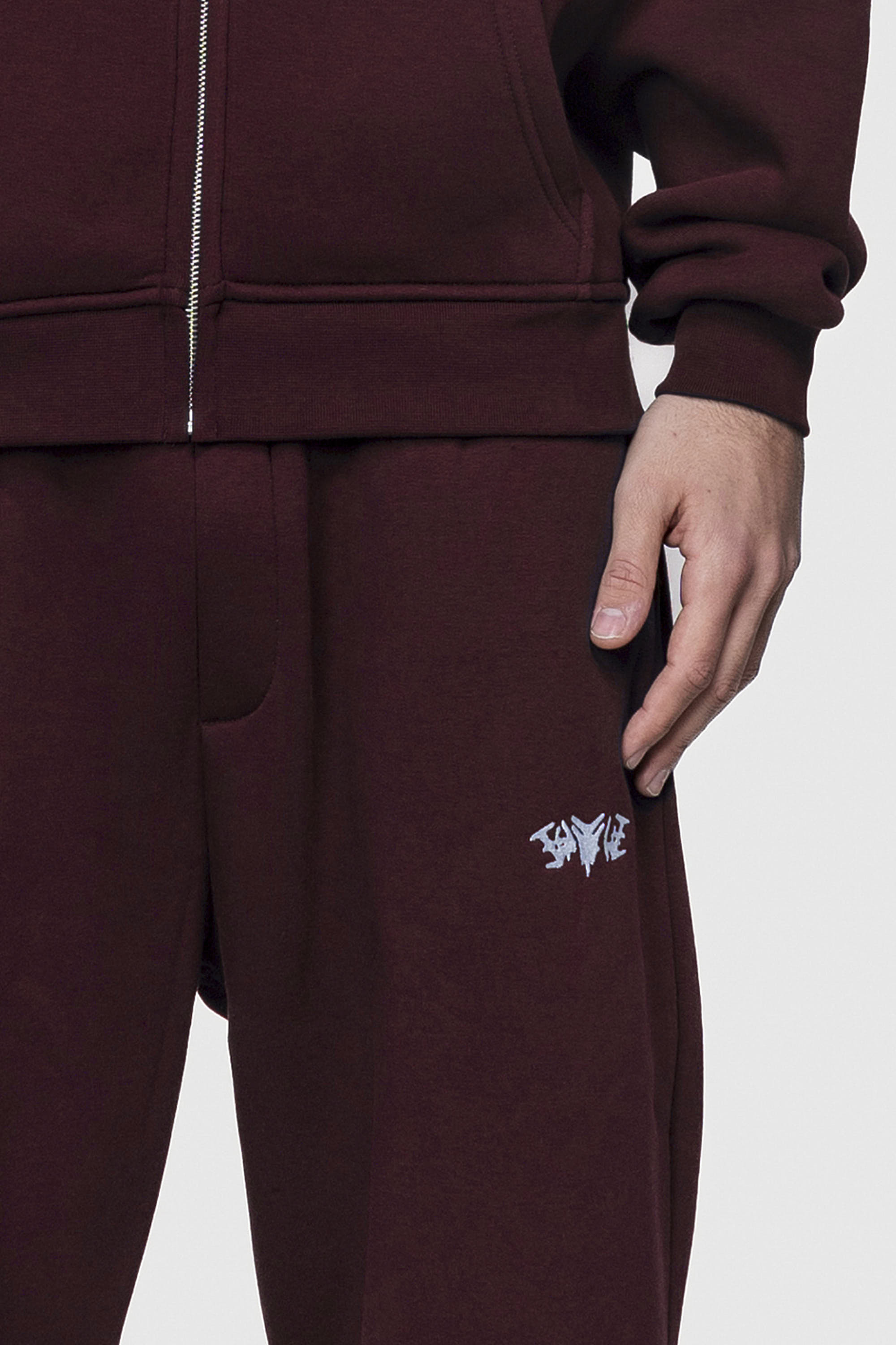 BASIC SWEATPANTS REDWINE