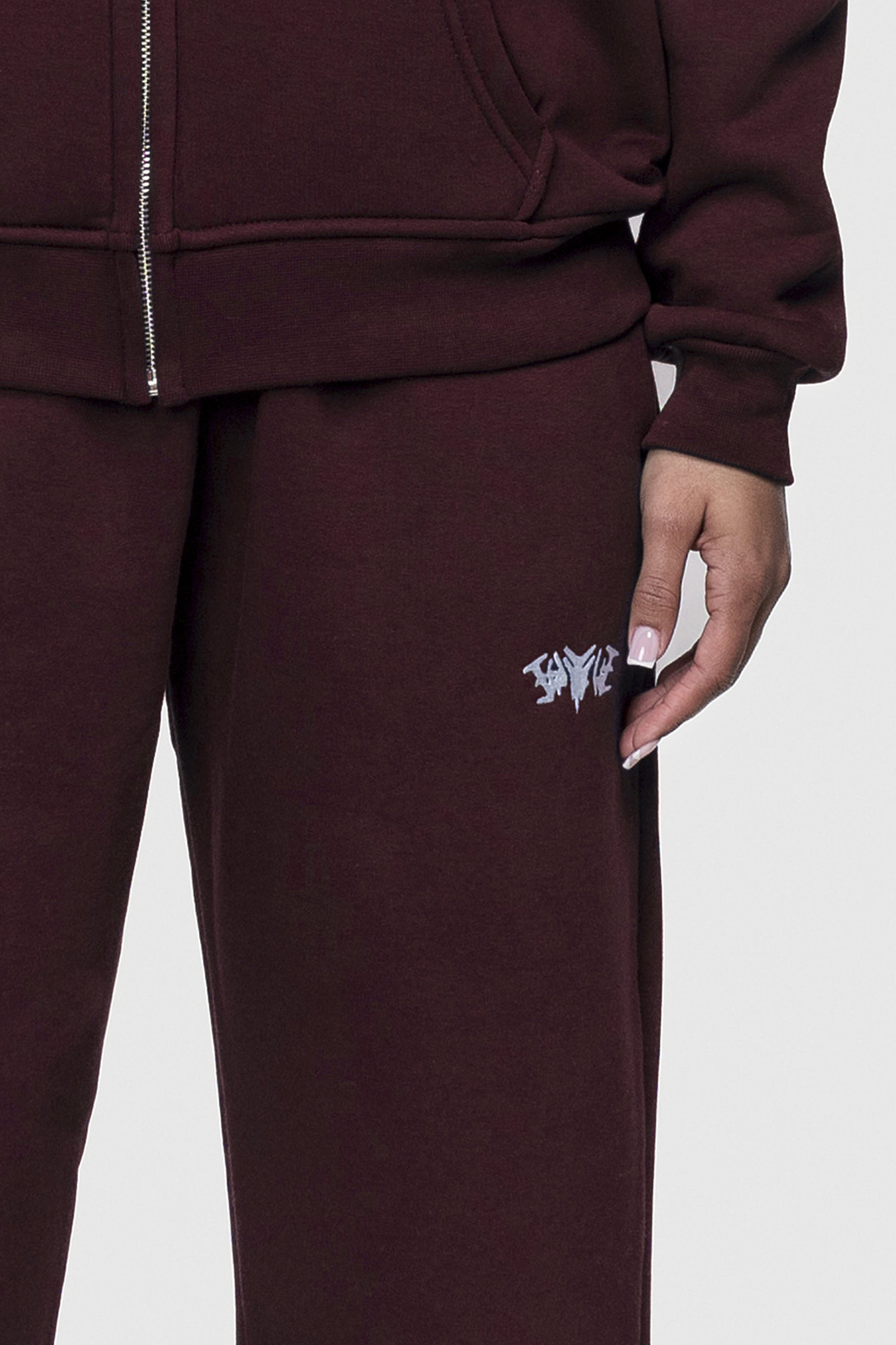 BASIC SWEATPANTS REDWINE