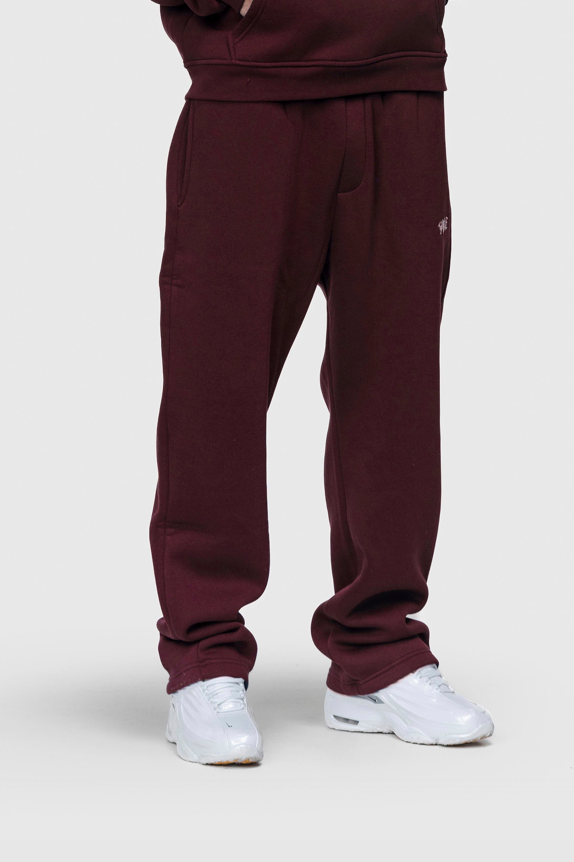 BASIC SWEATPANTS REDWINE