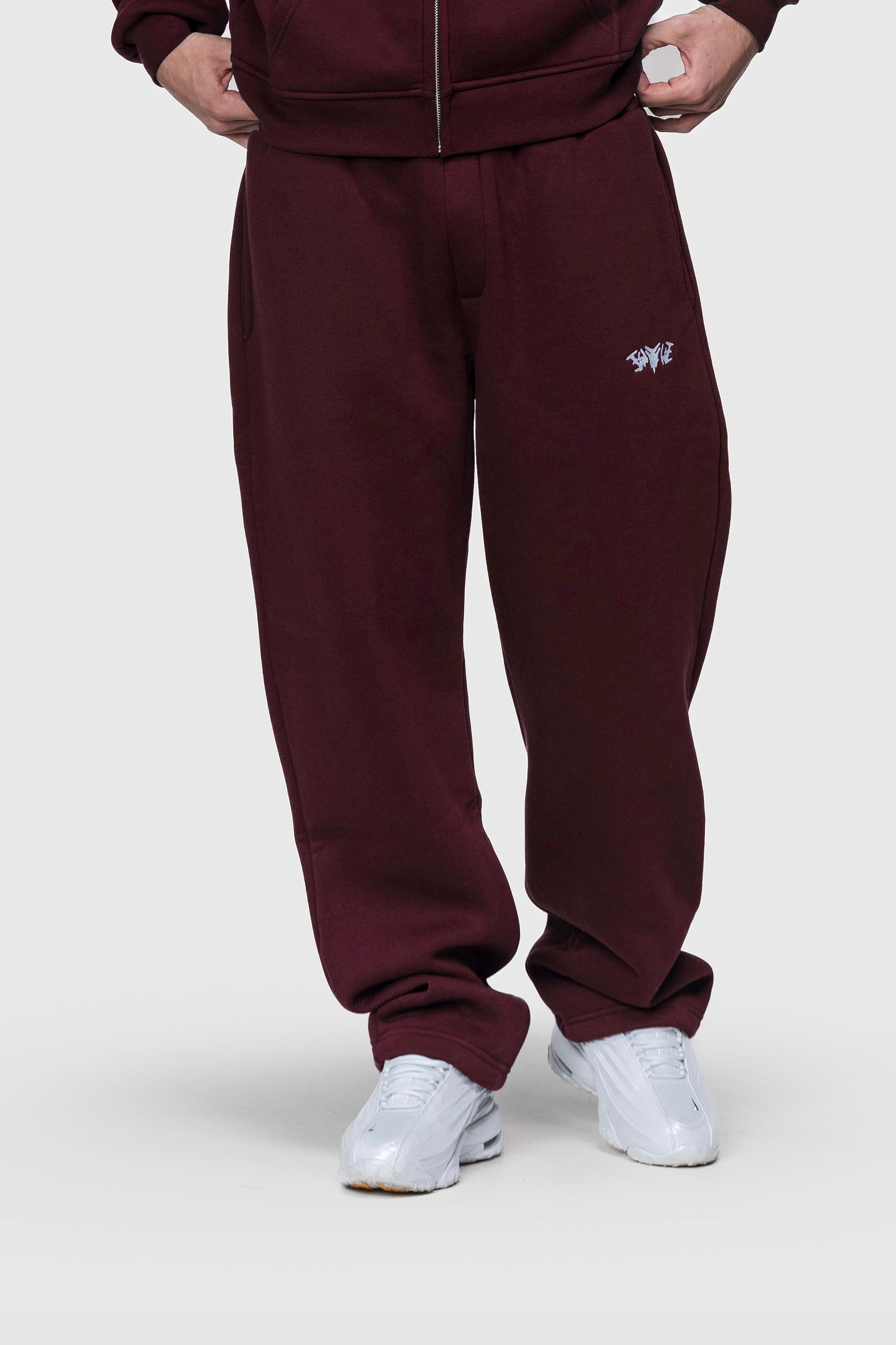 BASIC SWEATPANTS REDWINE