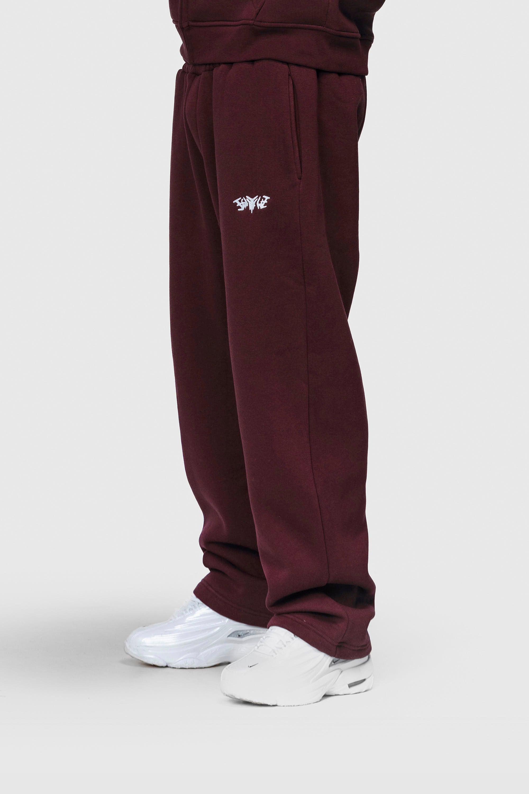 BASIC SWEATPANTS REDWINE