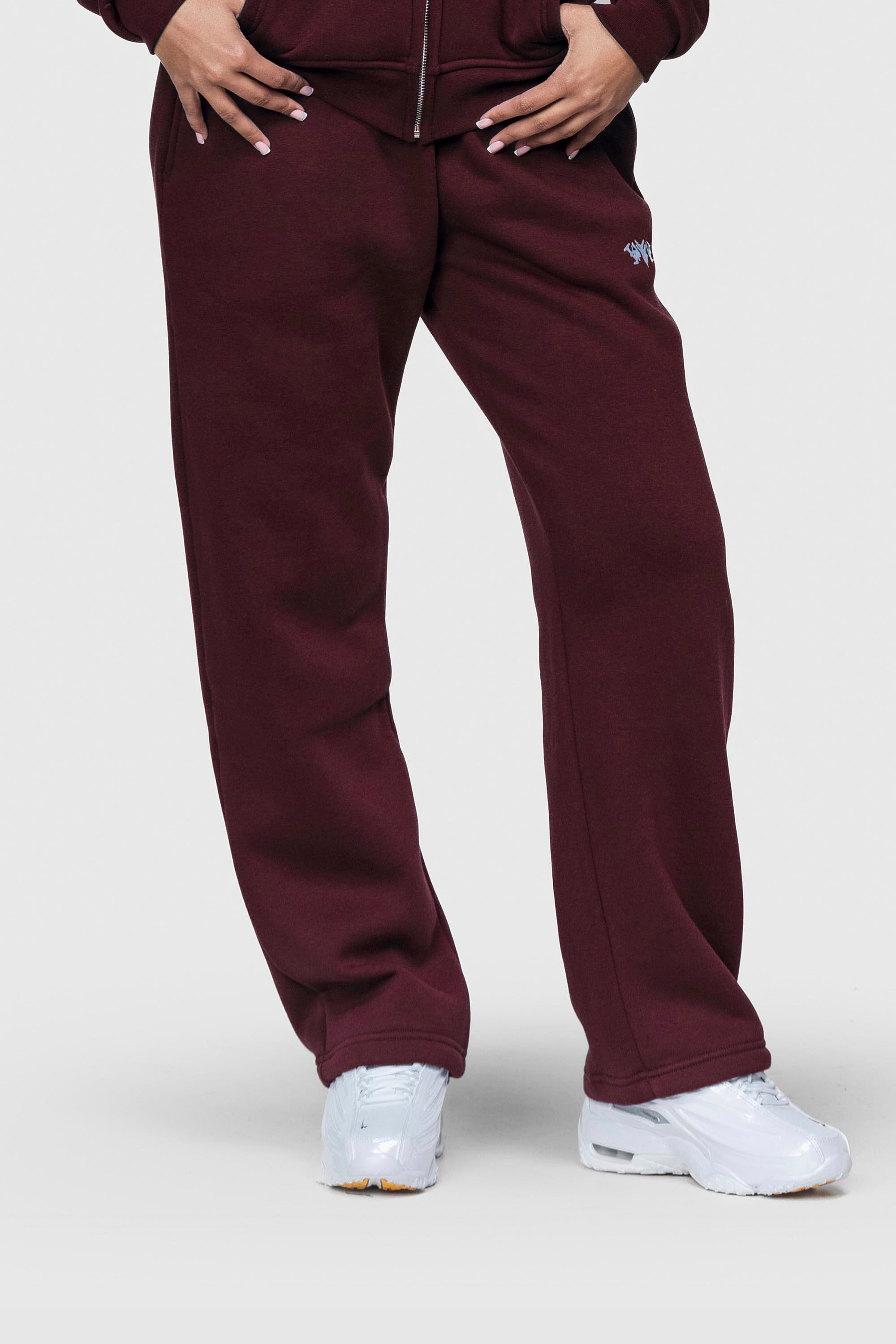 BASIC SWEATPANTS REDWINE