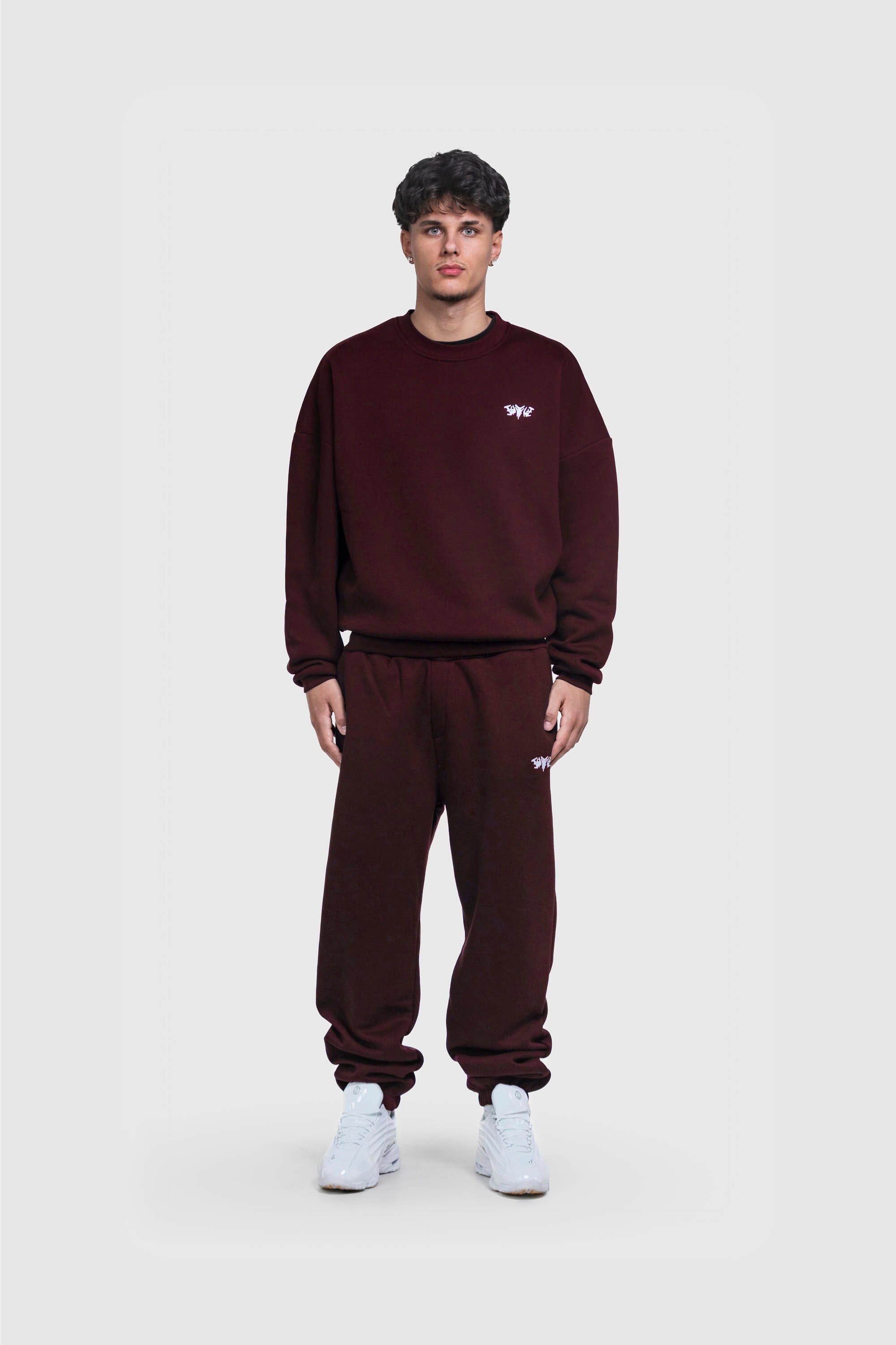 BASIC SWEATER REDWINE