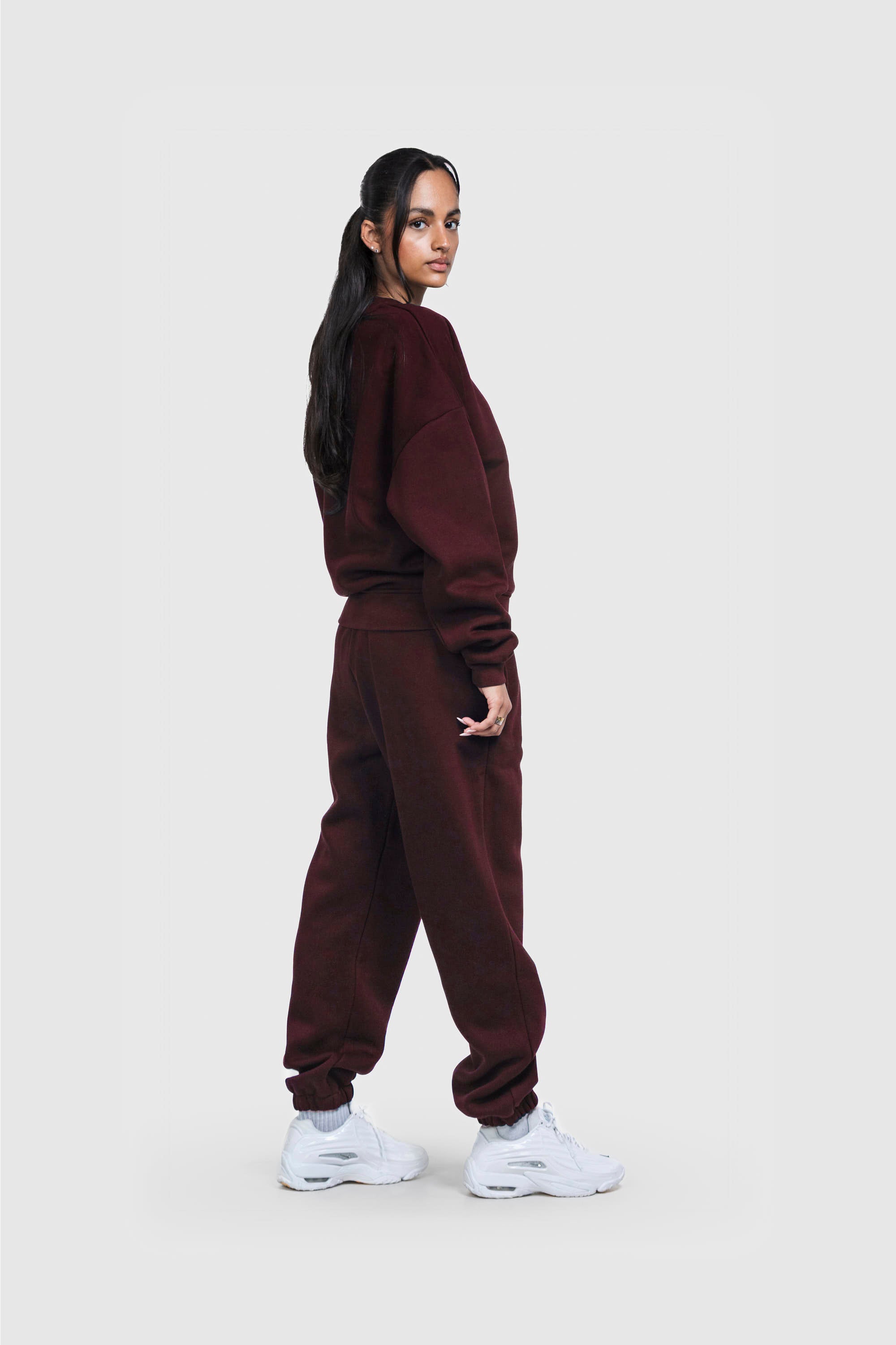 BASIC SWEATER REDWINE