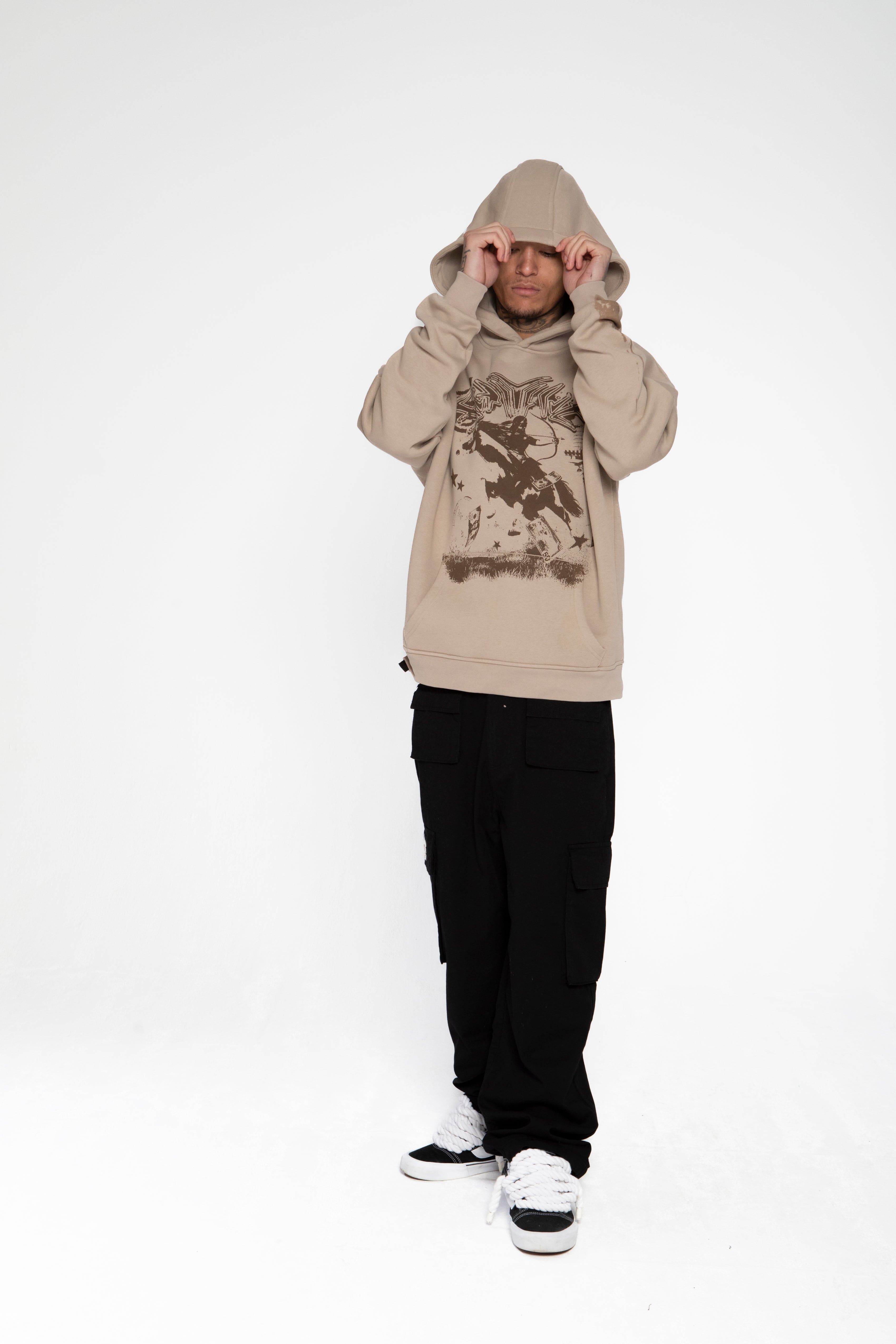 RACE HOODIE SAND