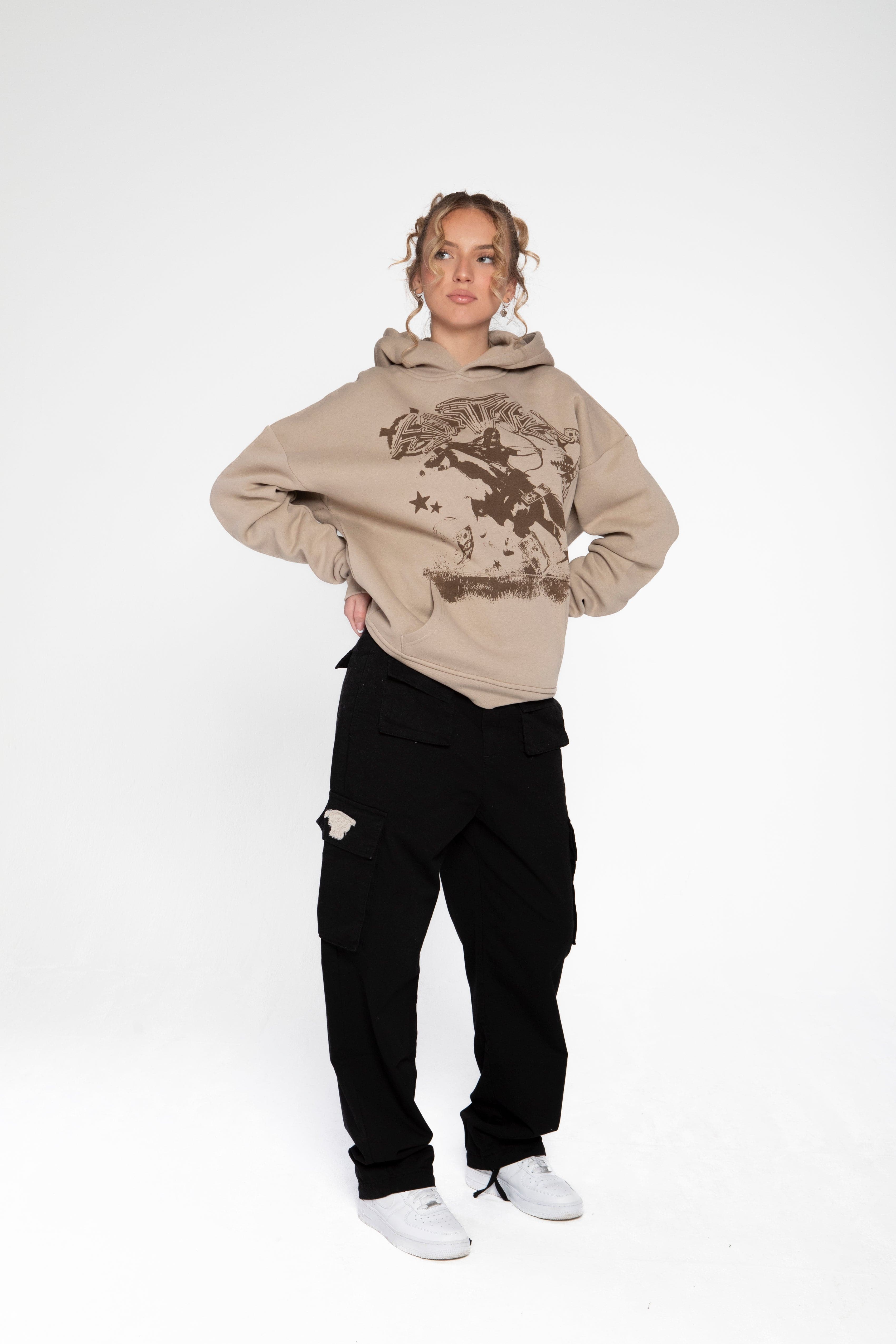 RACE HOODIE SAND