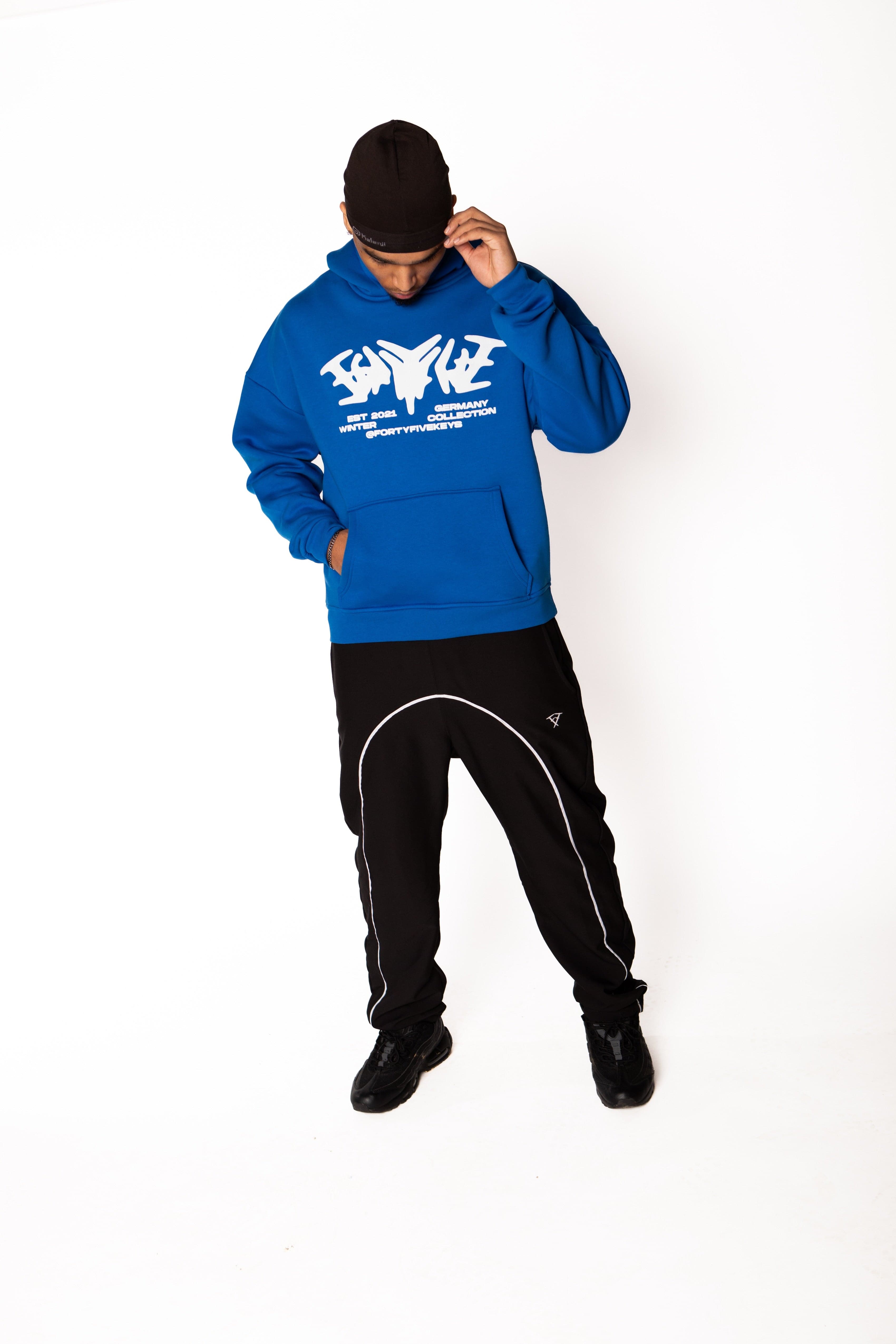 STATEMENT HOODIE ROYAL BLUE
