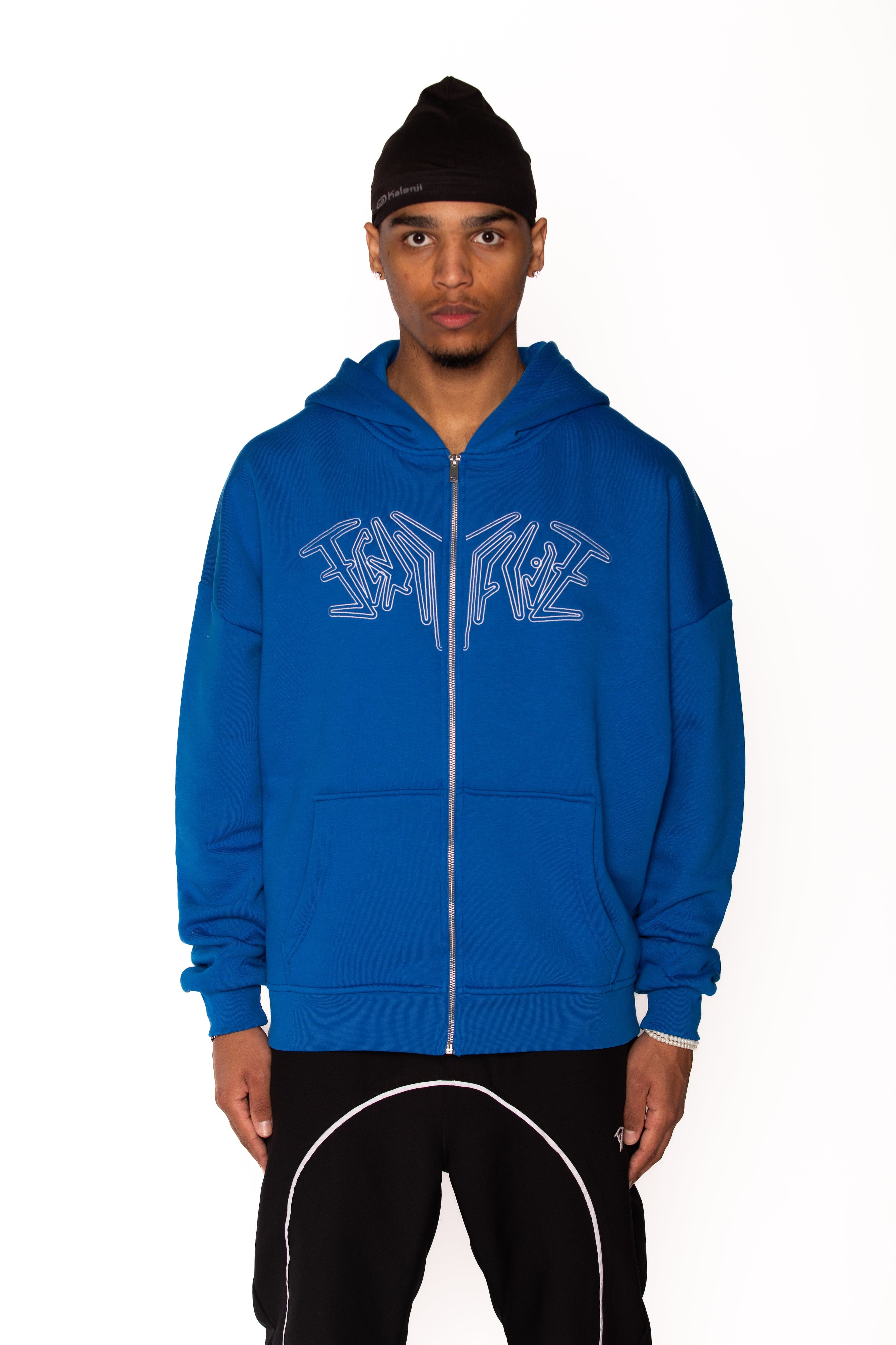ZIP HOODIE BLUE