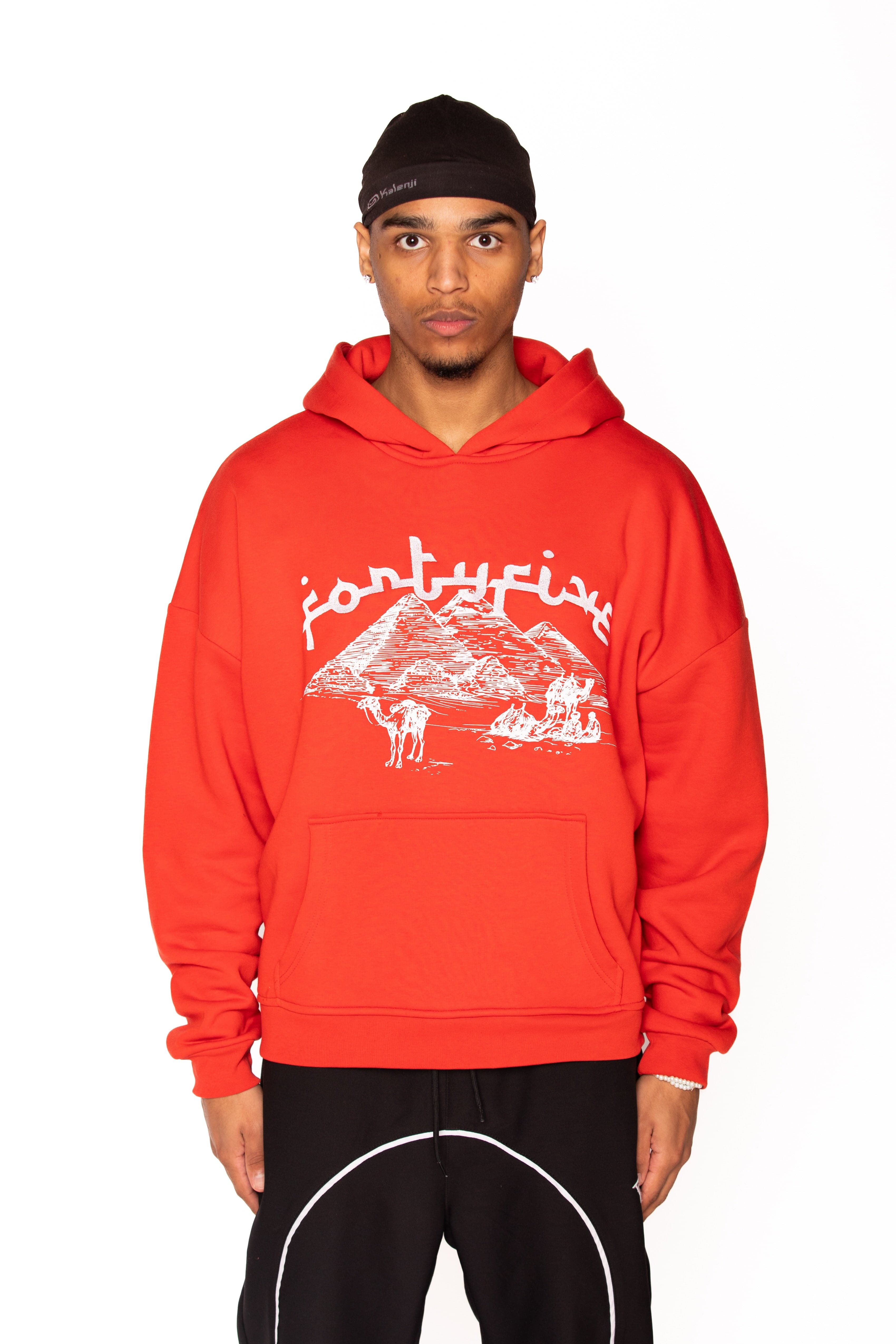 ARABIC HOODIE RED