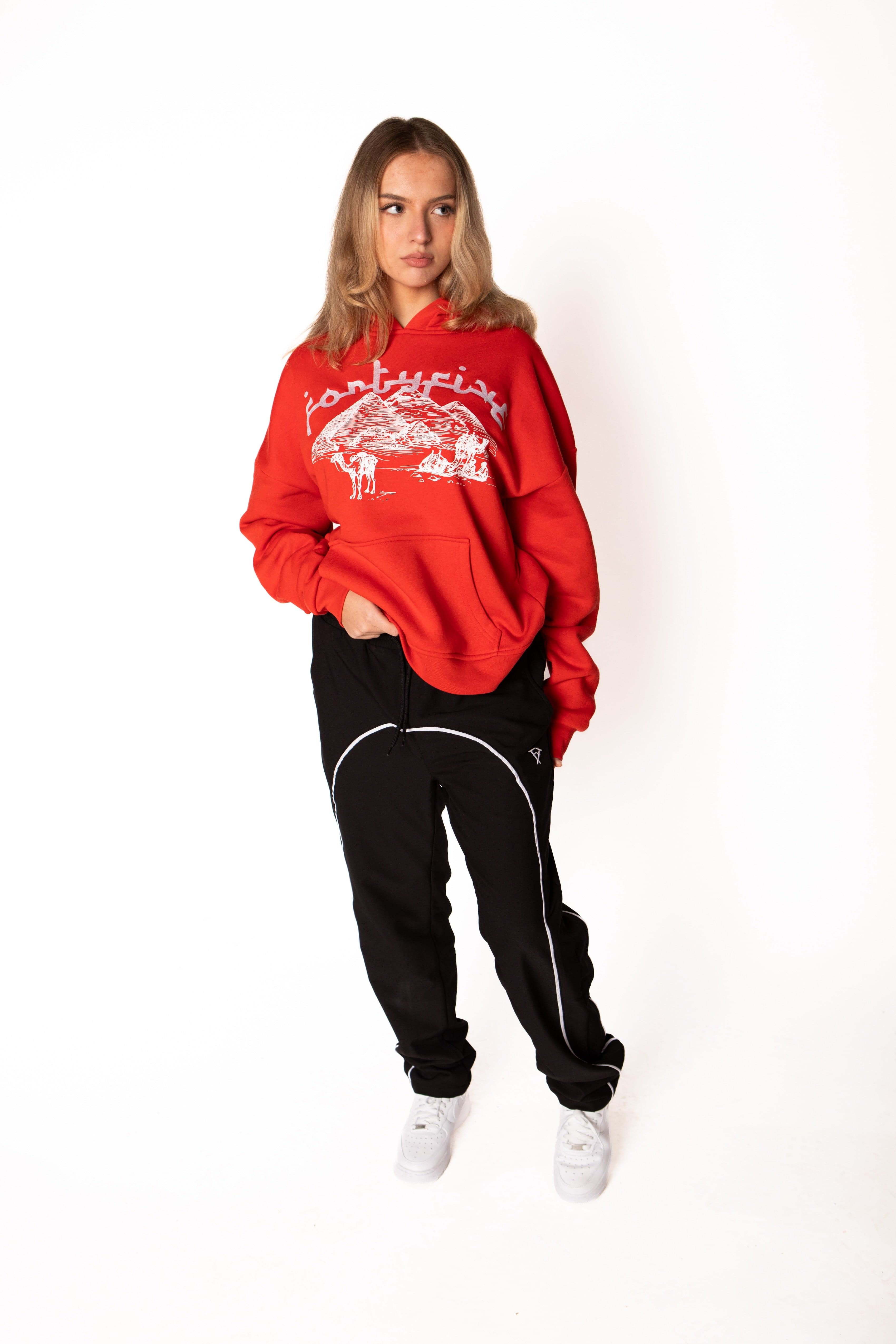 ARABIC HOODIE RED