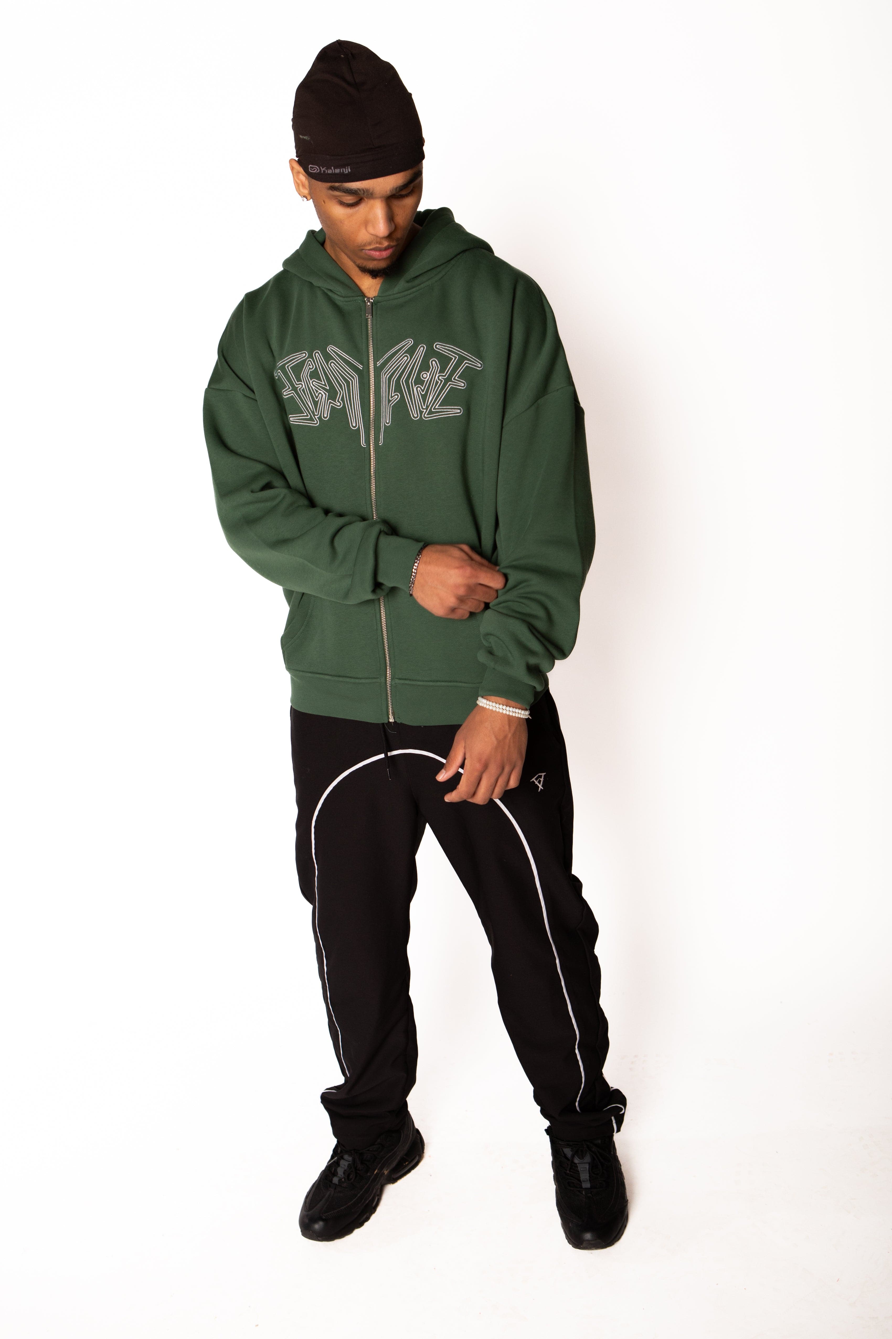 ZIP HOODIE GREEN