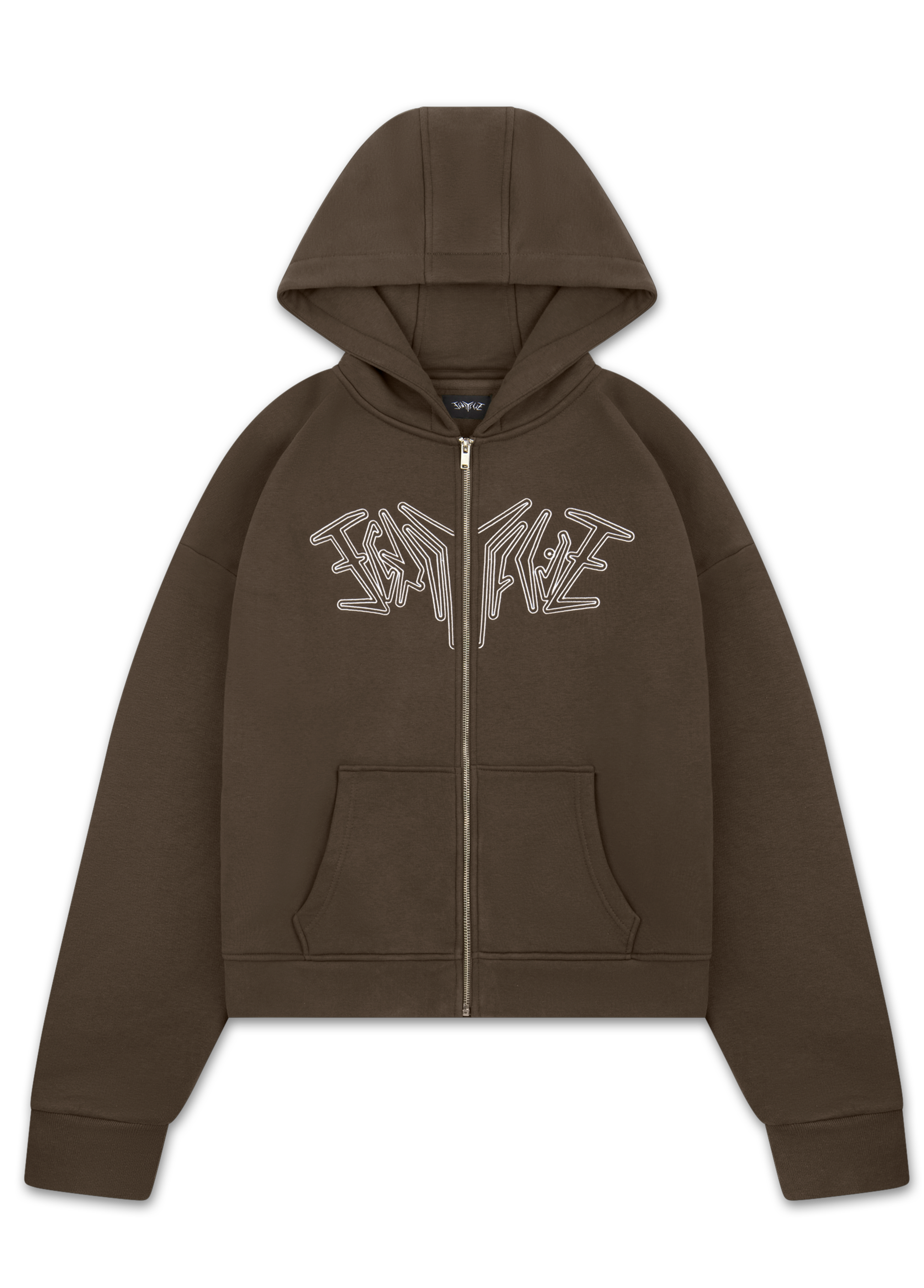ZIP HOODIE BROWN