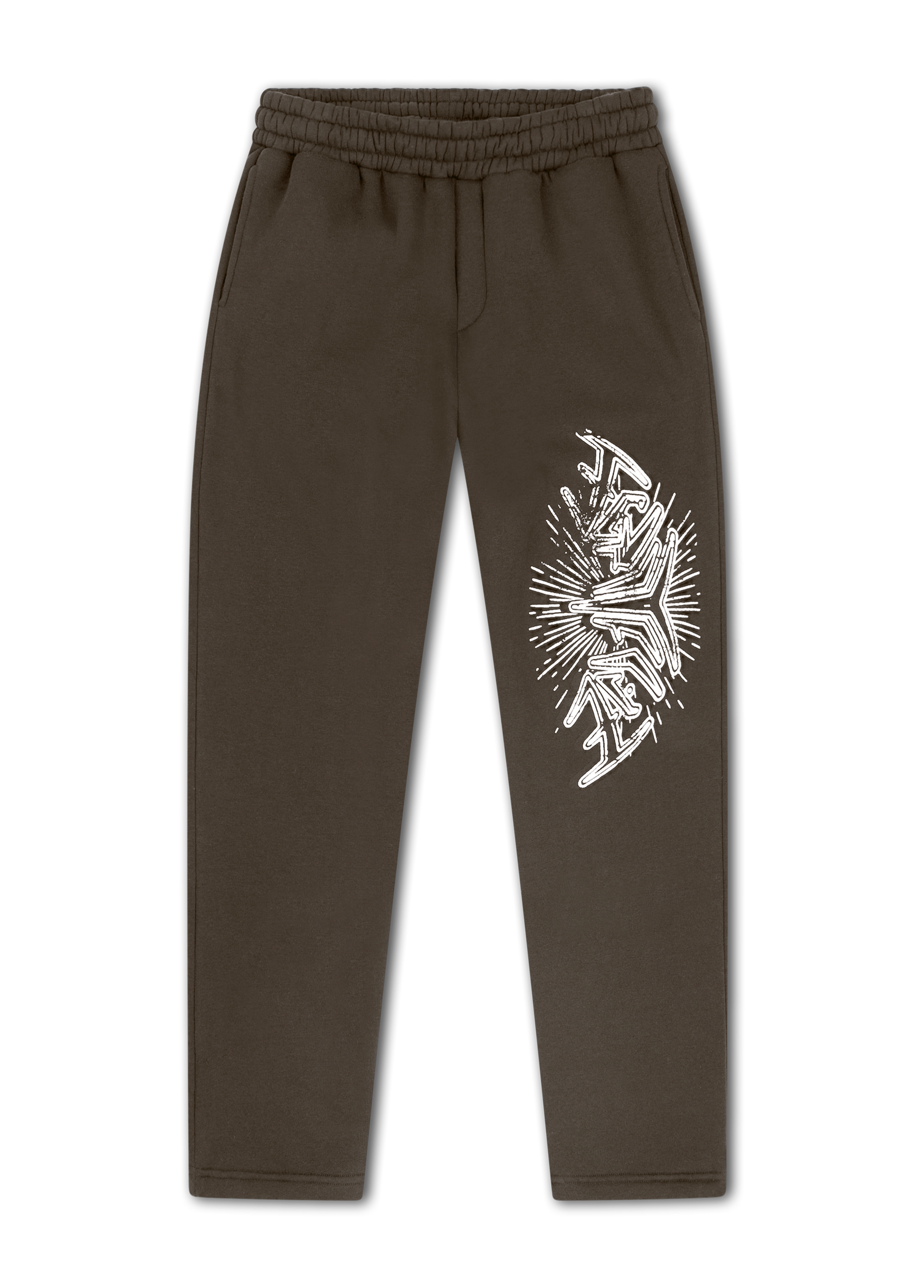 RECORDS SWEATPANTS BROWN