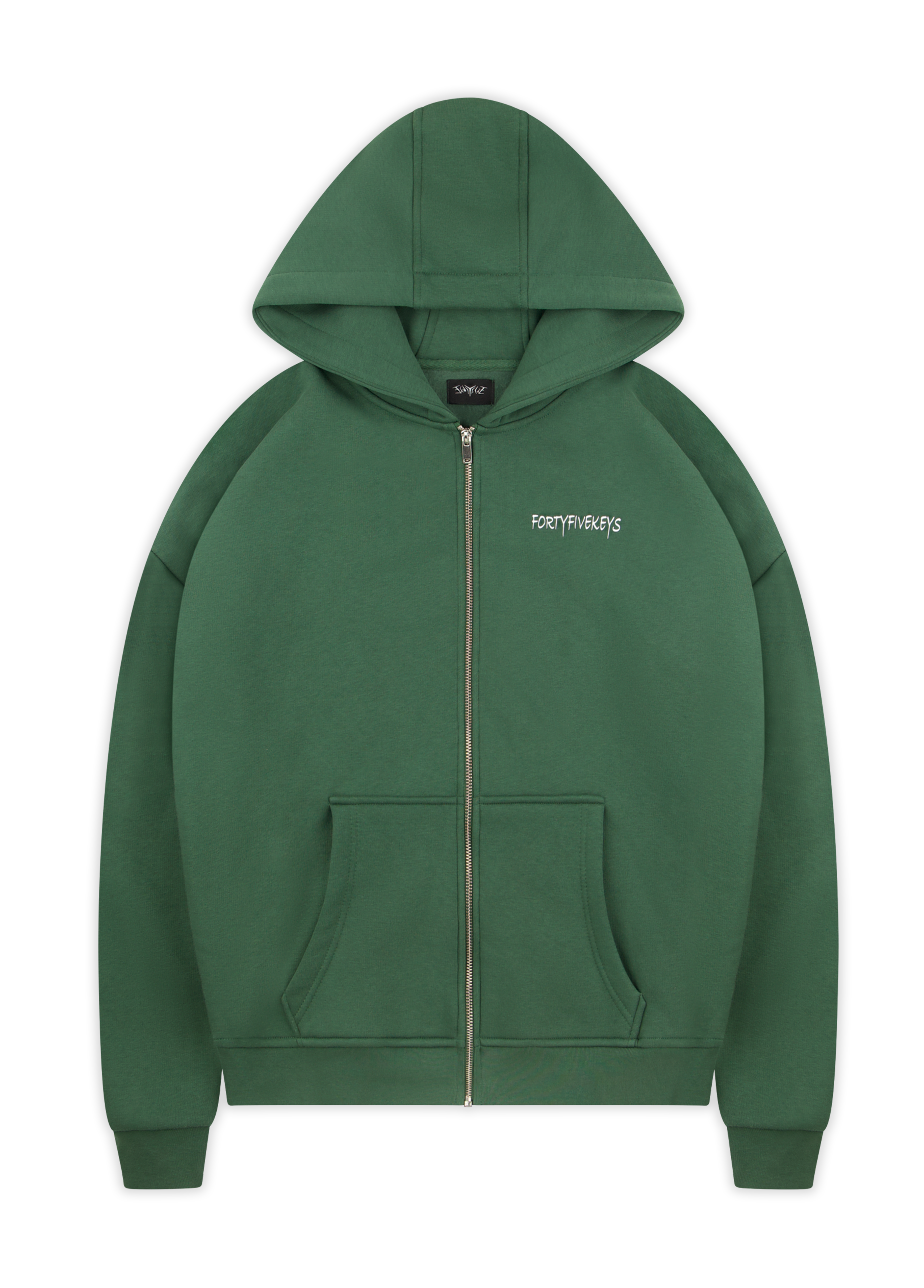 BACKPRINT ZIP HOODIE GREEN