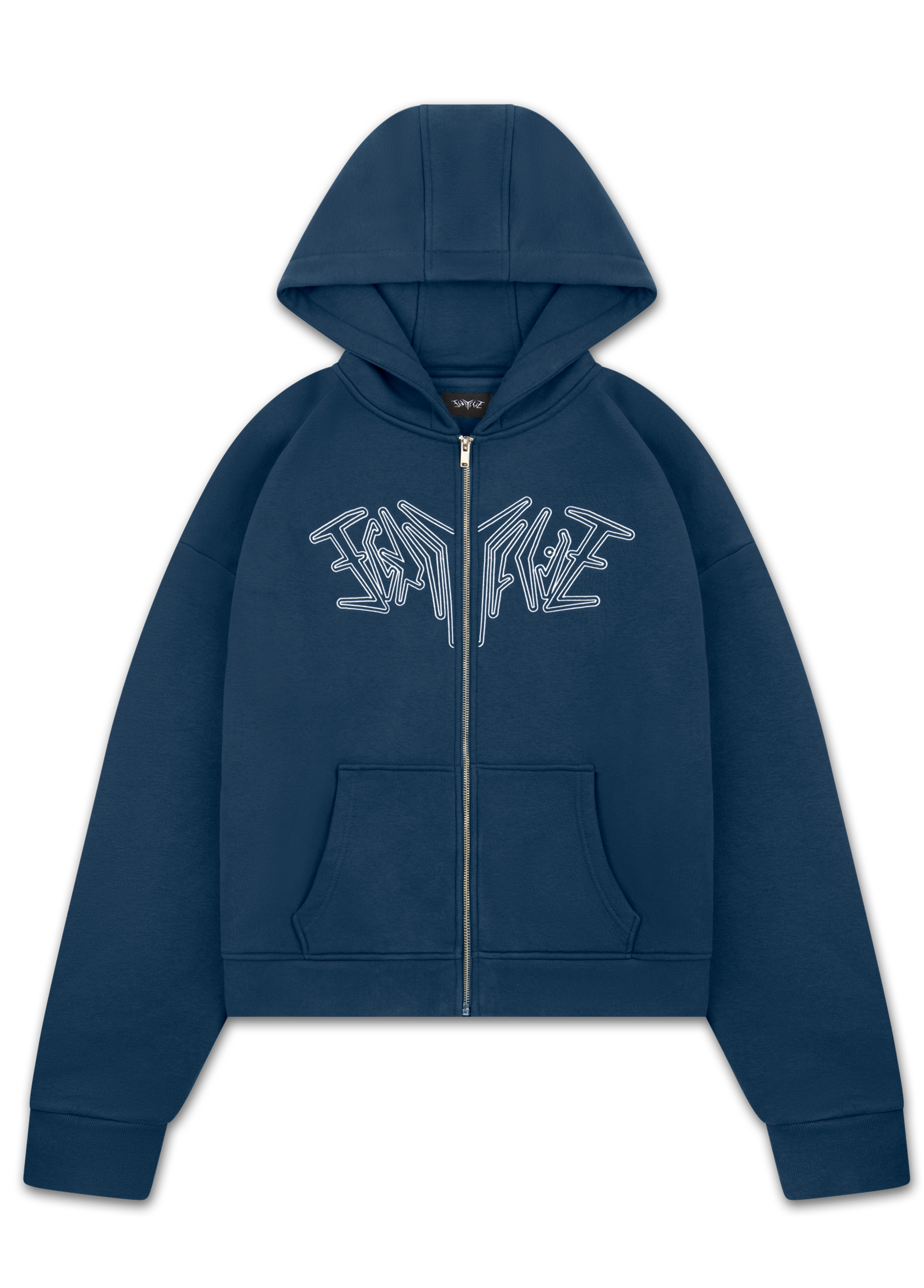 ZIP HOODIE NAVY BLUE