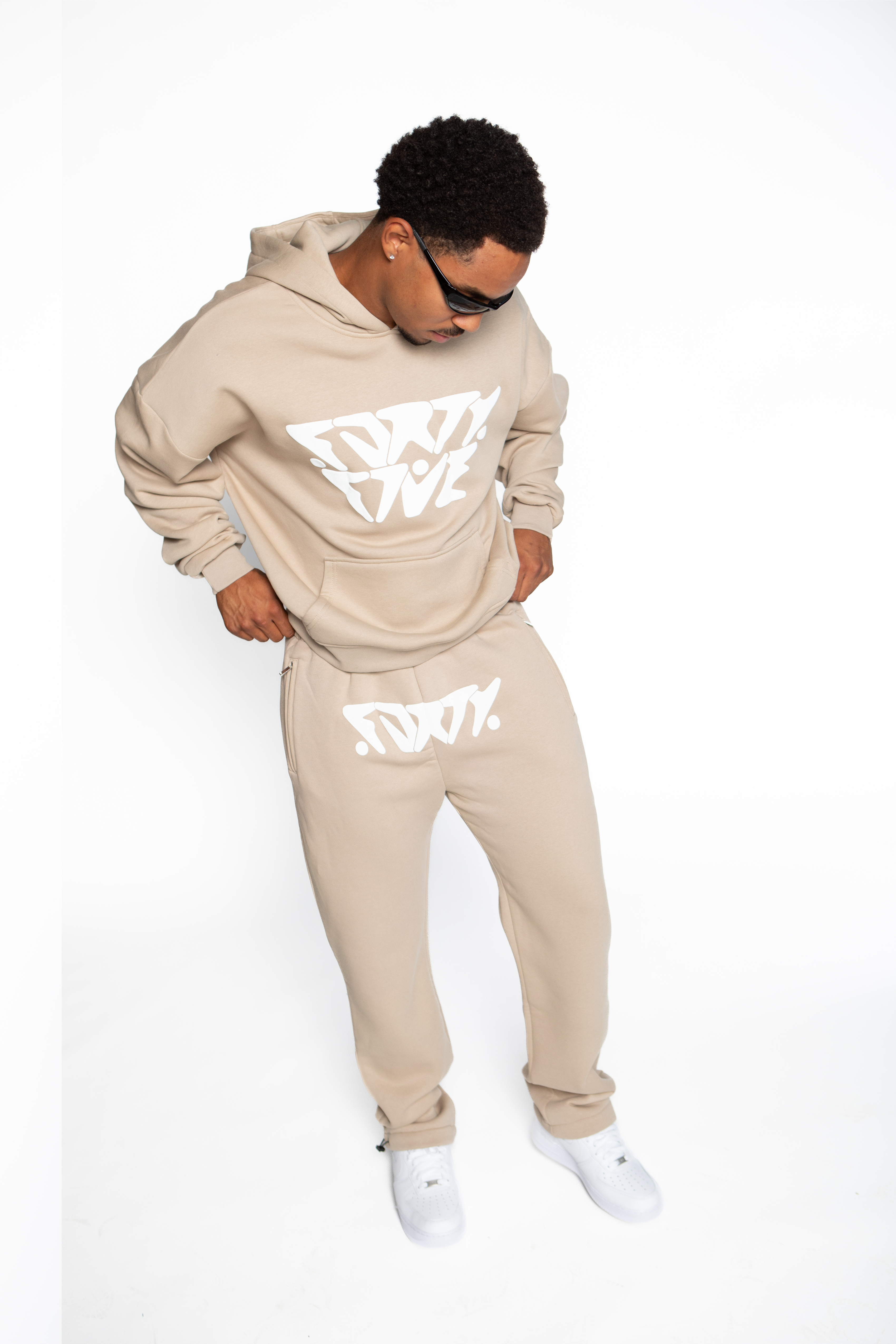 FORTYFIVE HOODIE BEIGE