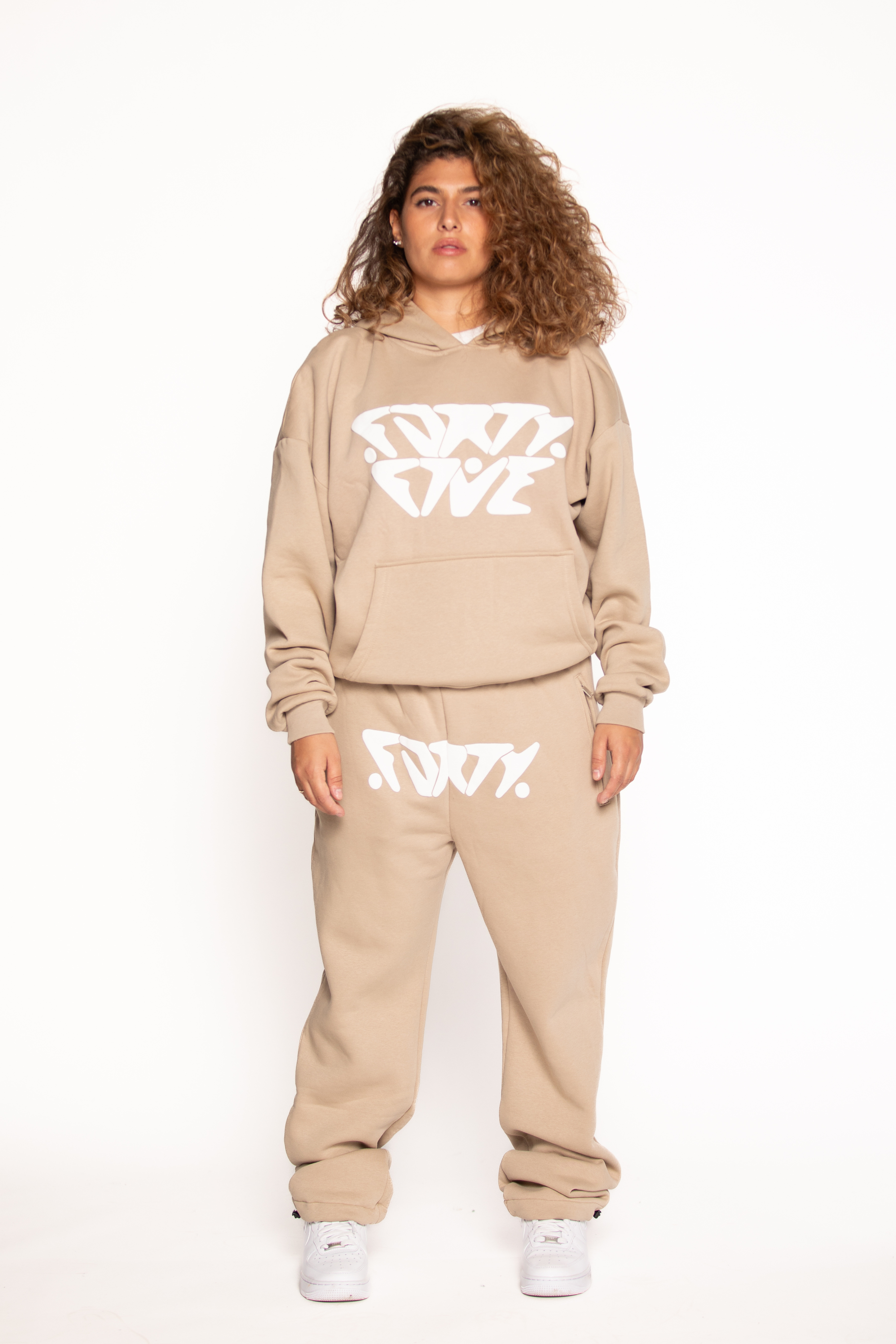 FORTYFIVE HOODIE BEIGE