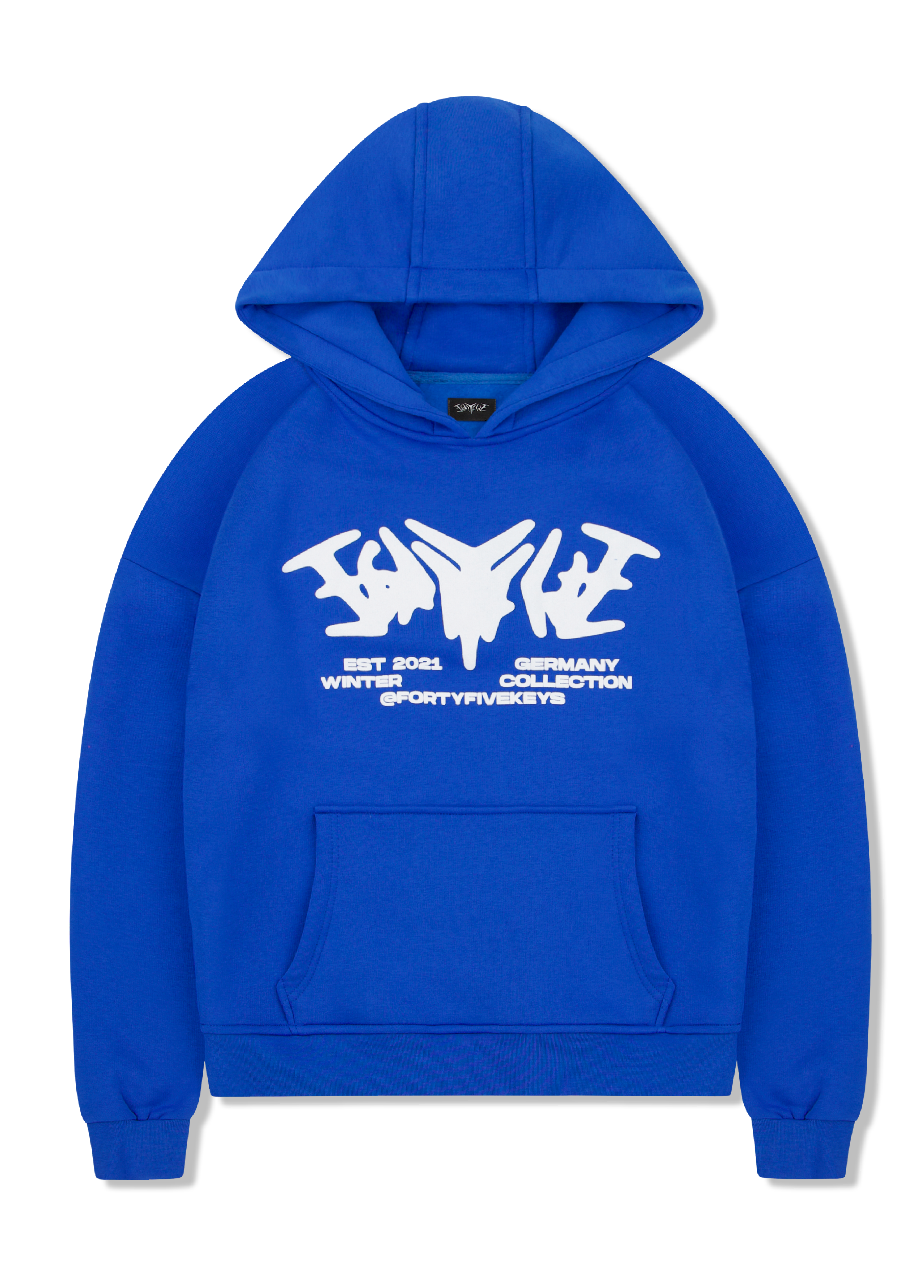 STATEMENT HOODIE ROYAL BLUE