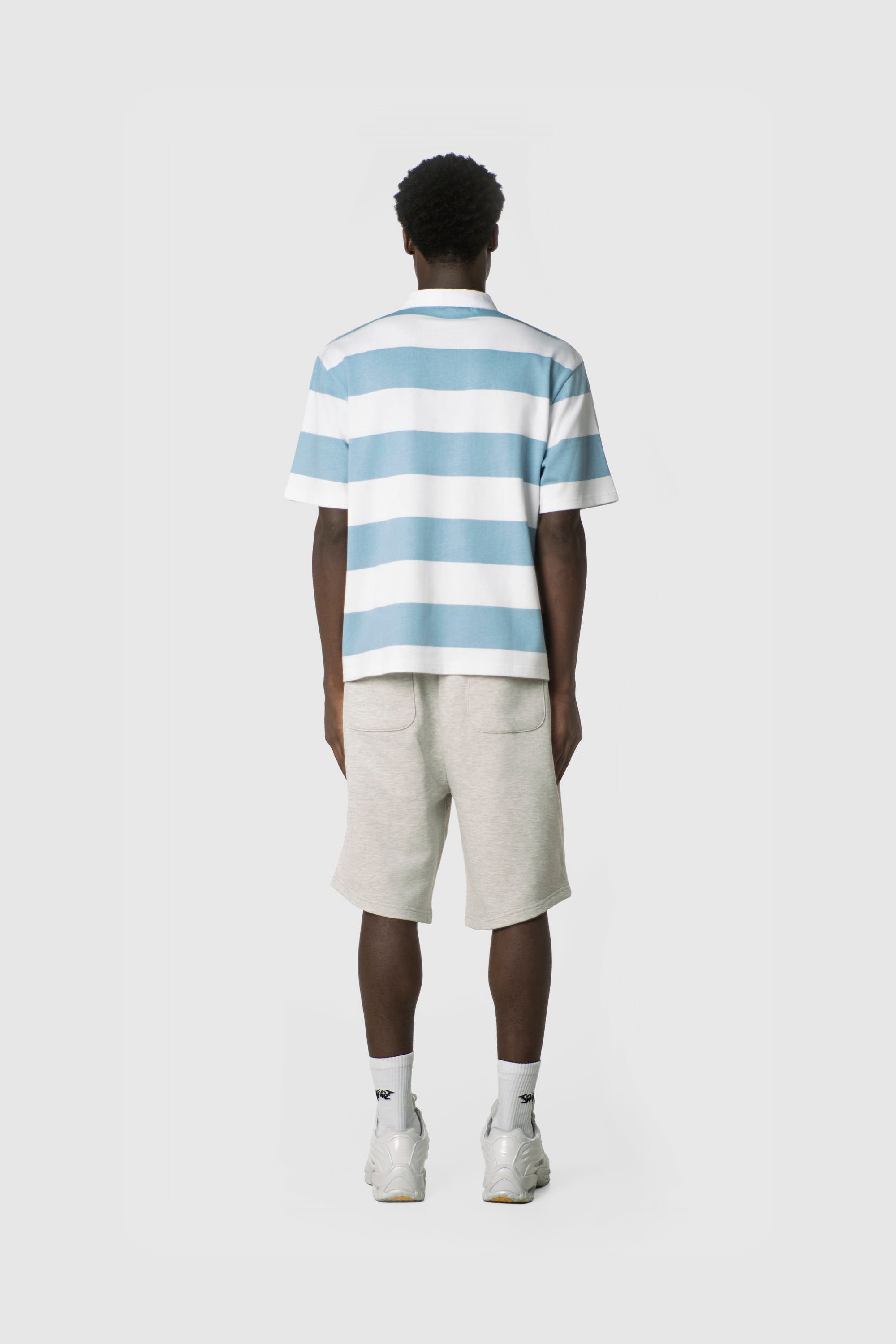 STRIPE POLO SHIRT BABYBLUE