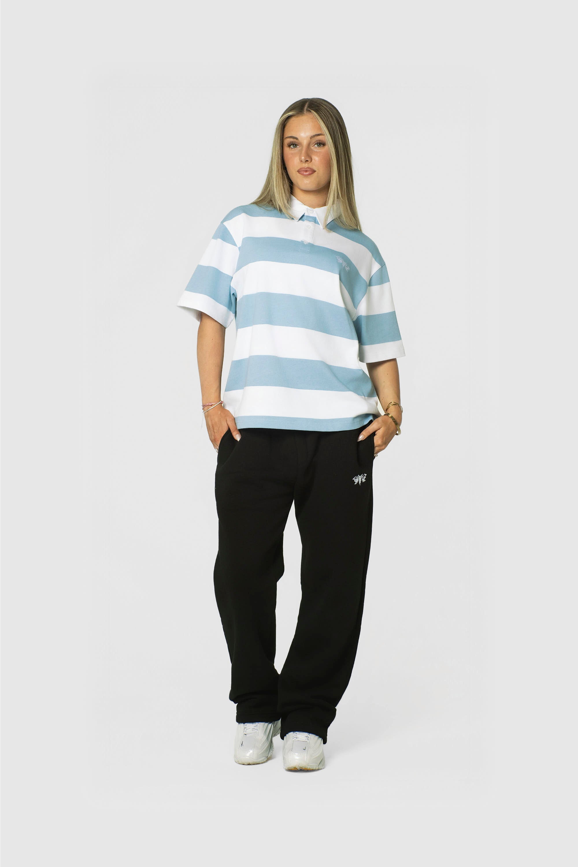 STRIPE POLO SHIRT BABYBLUE