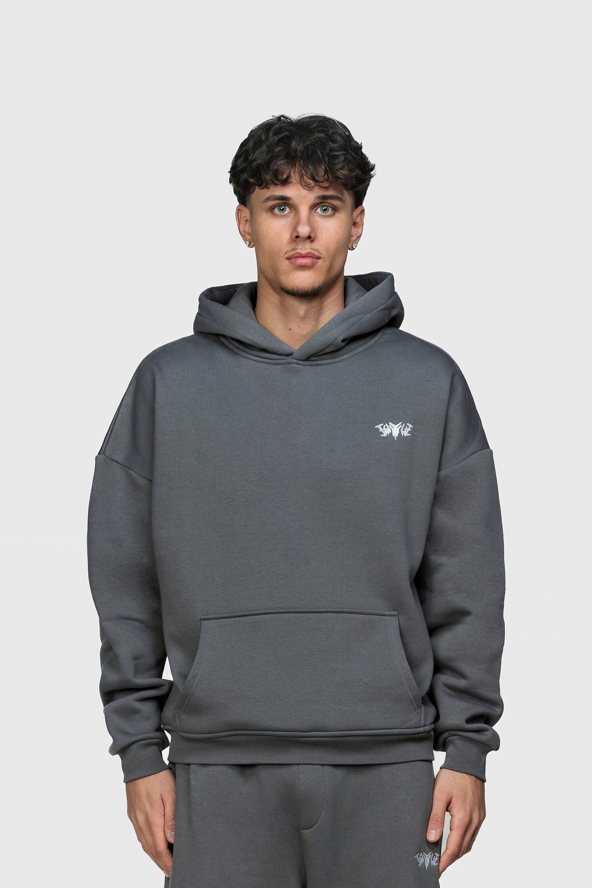 BASIC HOODIE DARK GREY