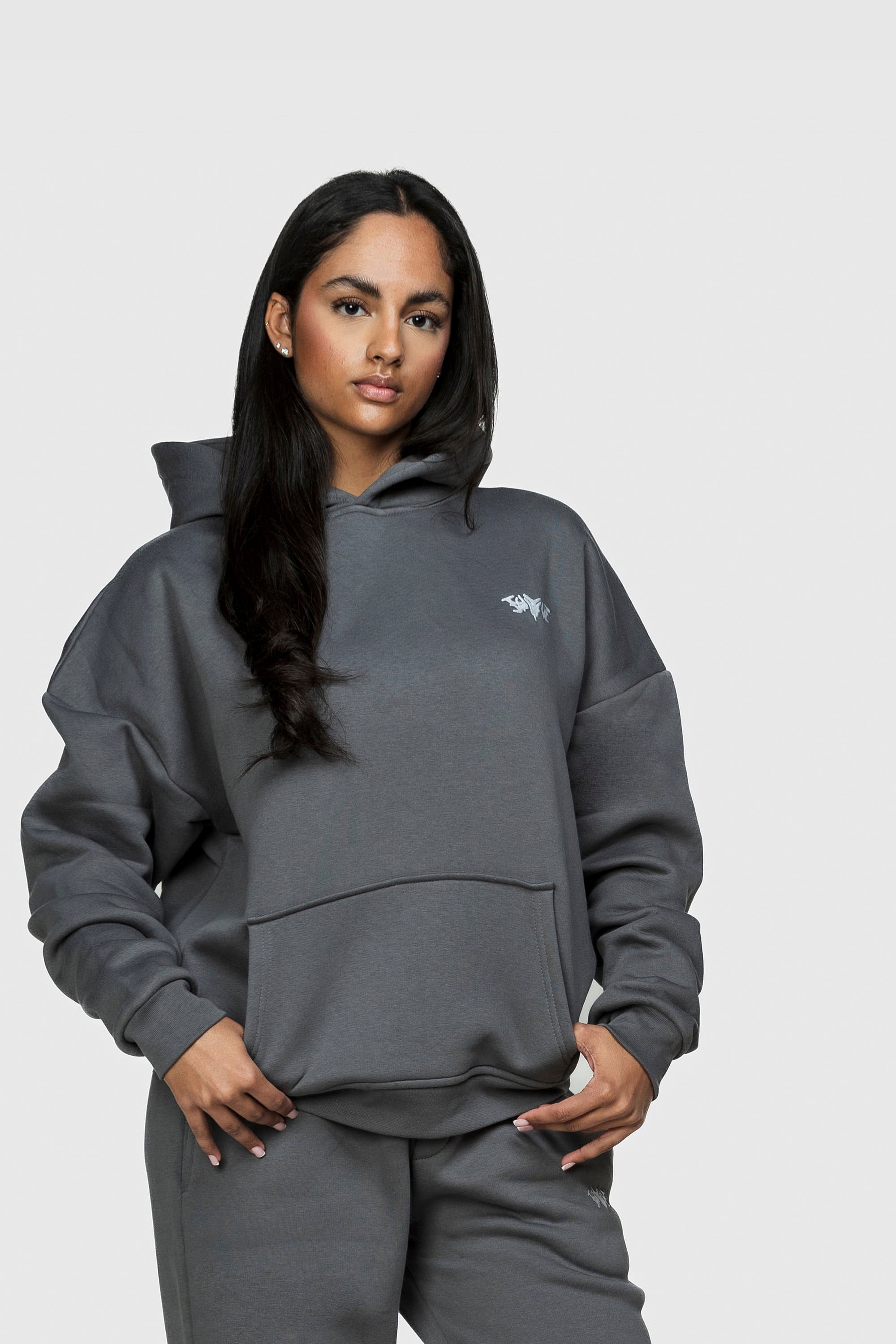 BASIC HOODIE DARK GREY