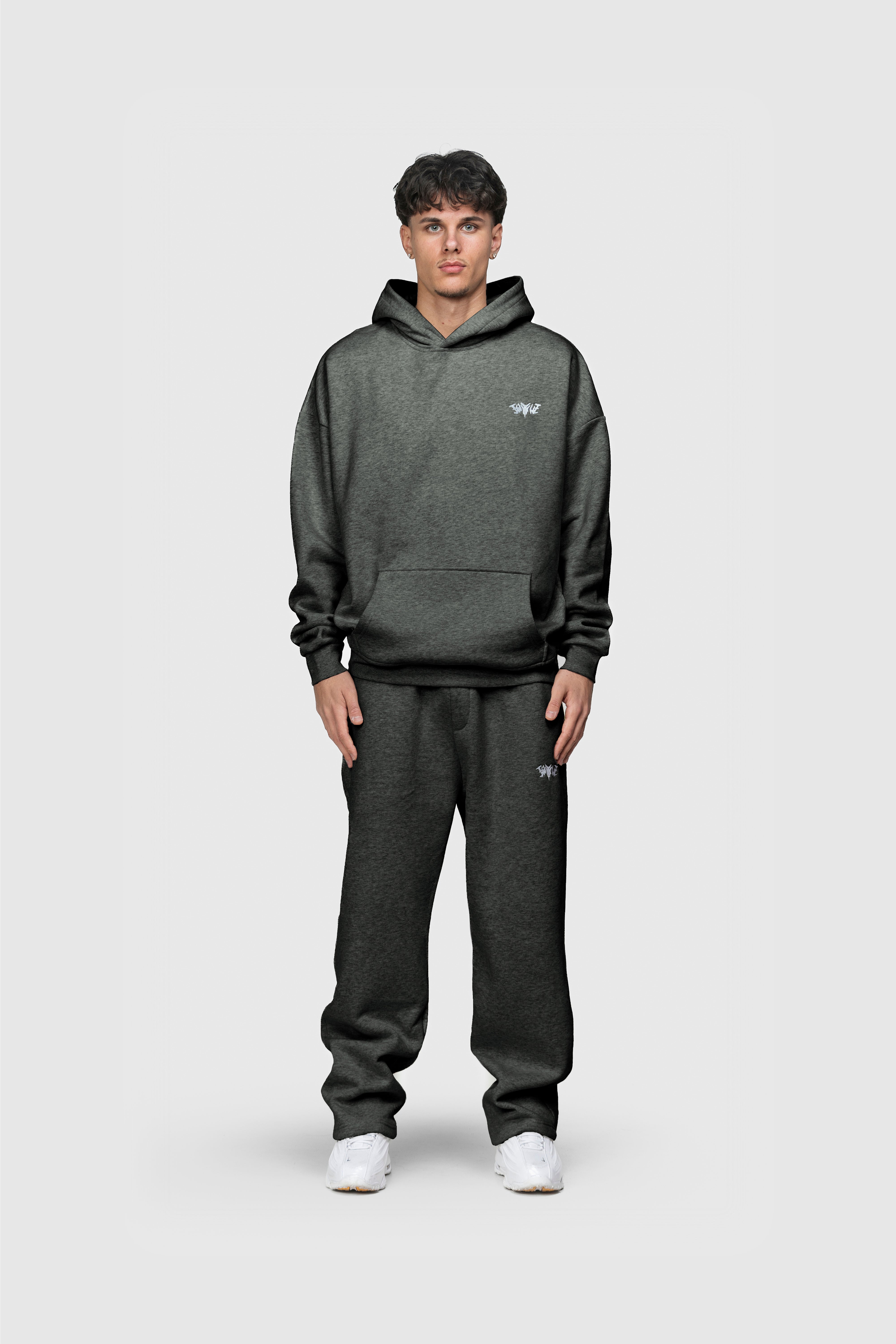 BASIC SWEATPANTS DARK GREY MELANGE